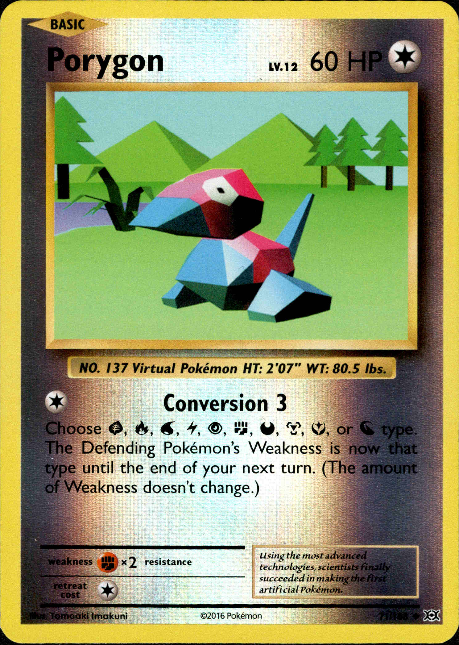 Porygon - 71/108 - Evolutions - Reverse Holo - Card Cavern