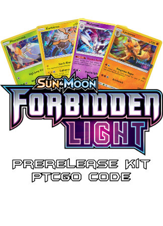 Forbidden Light Prerelease Kit - 1 of 4 promos - PTCGL Code - Card Cavern