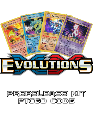 Evolutions Prerelease Kit - 1 of 4 promos - PTCGL Code - Card Cavern