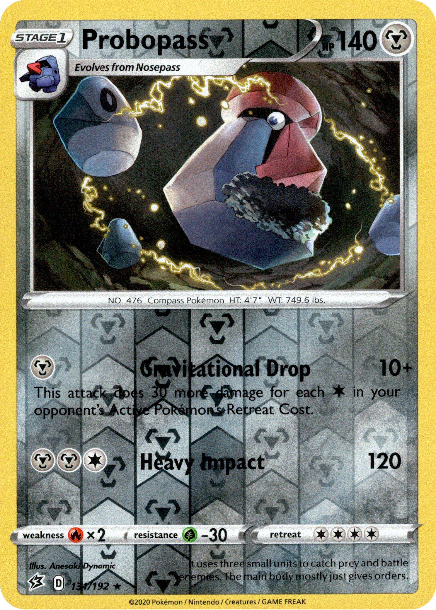 Probopass - 131/192 - Rebel Clash - Reverse Holo - Card Cavern