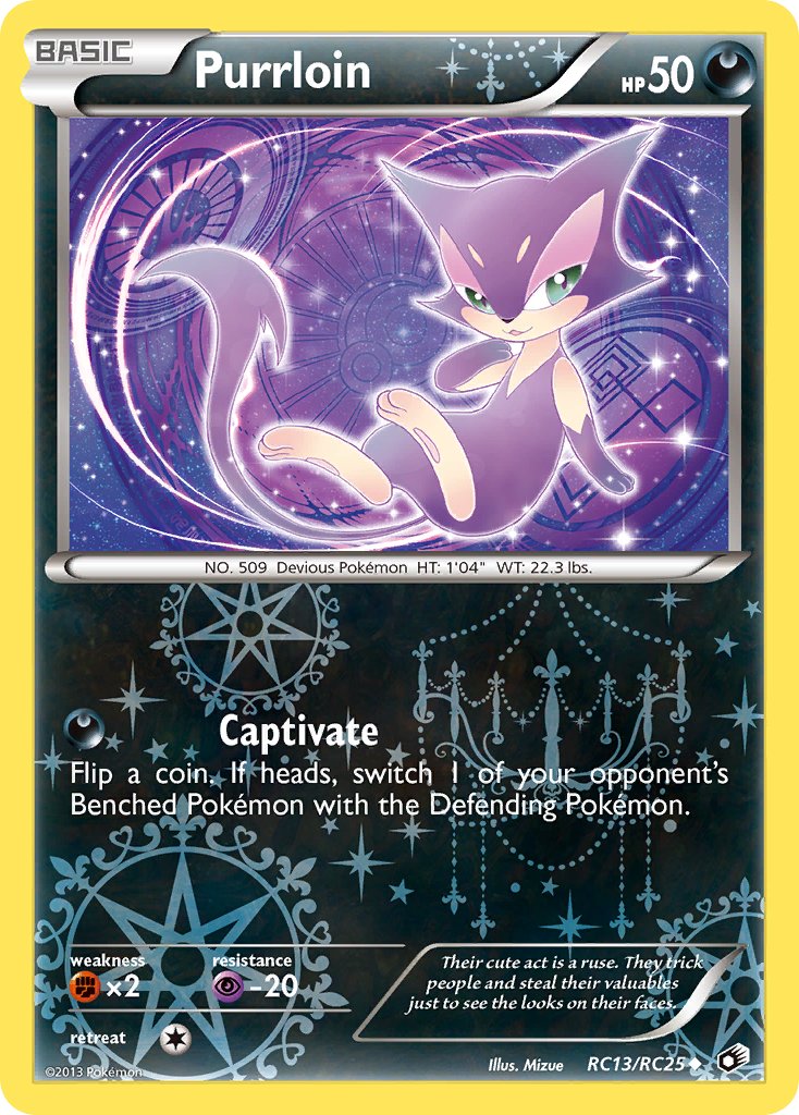 Purrloin - RC13/RC25 - Legendary Treasures - Holo - Card Cavern