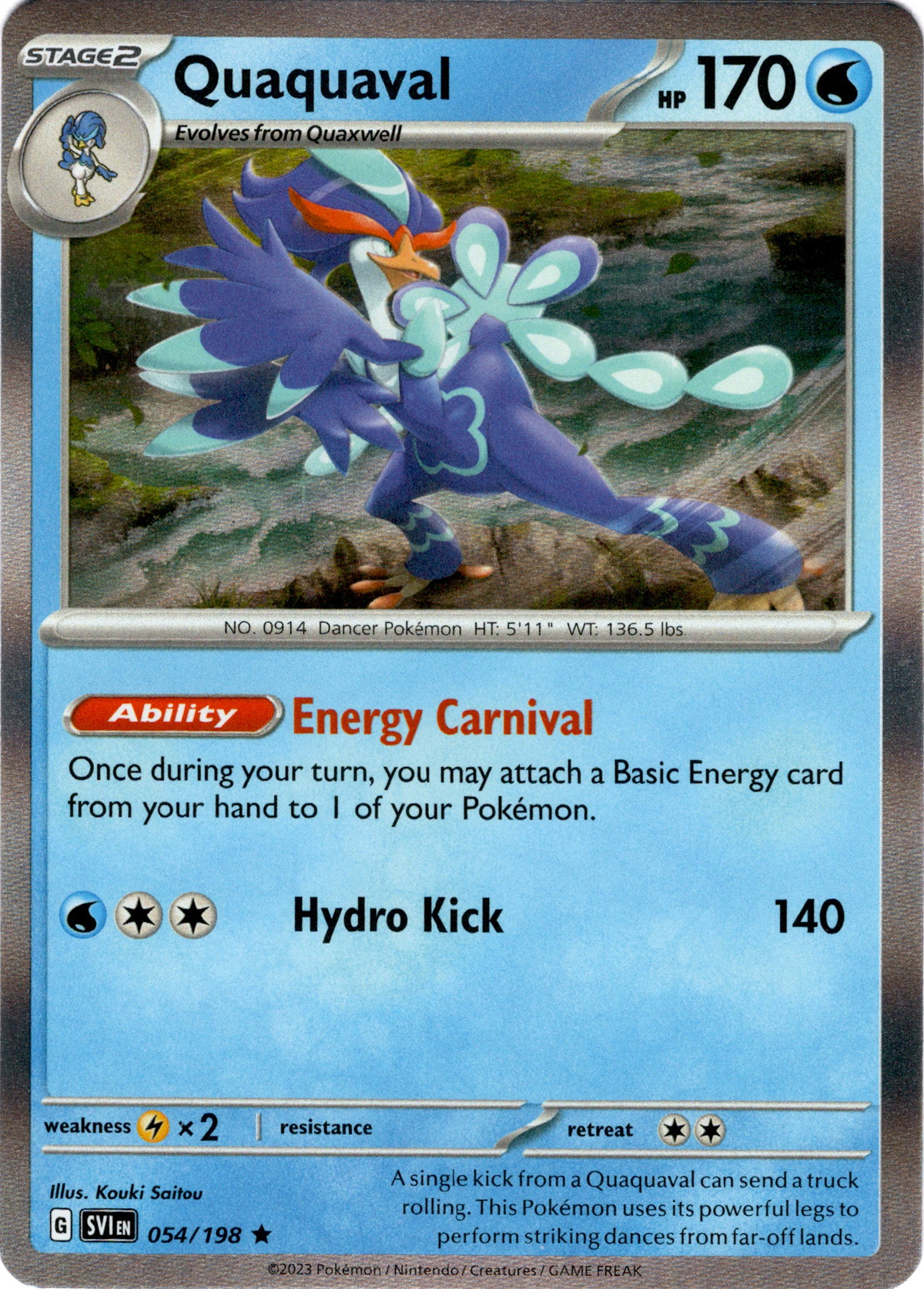 Quaquaval - 054/198 - Scarlet & Violet - Holo - Card Cavern