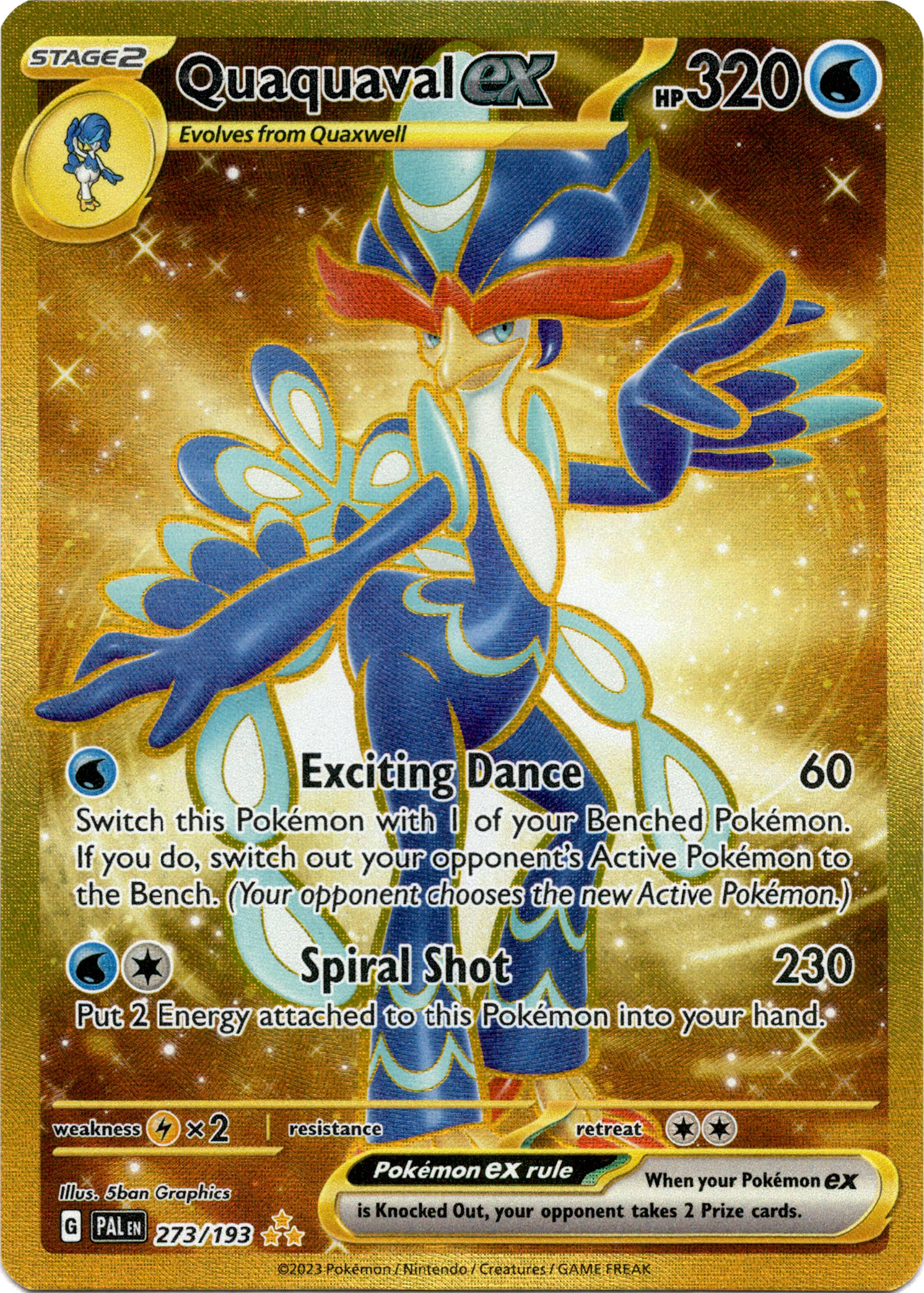 Quaquaval ex - 273/193 - Paldea Evolved - Holo - Card Cavern