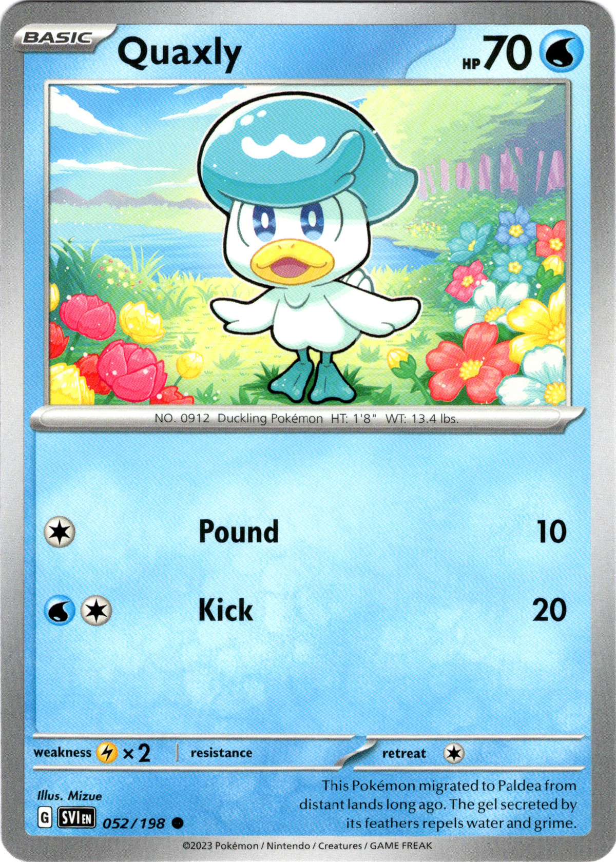Quaxly - 052/198 - Scarlet & Violet - Card Cavern