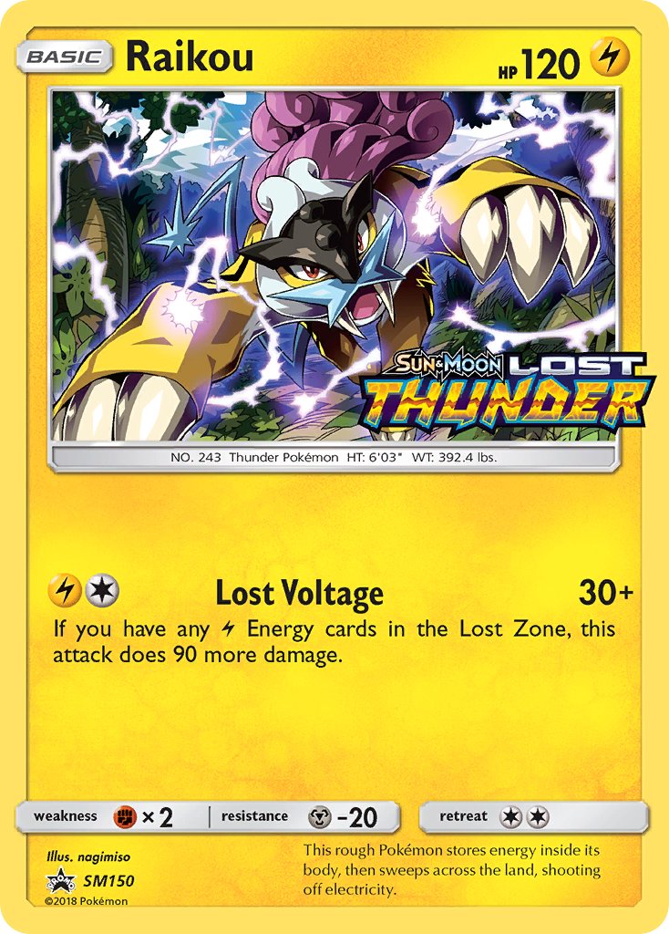Raikou Prerelease - SM150 - Sun & Moon Promo - Card Cavern