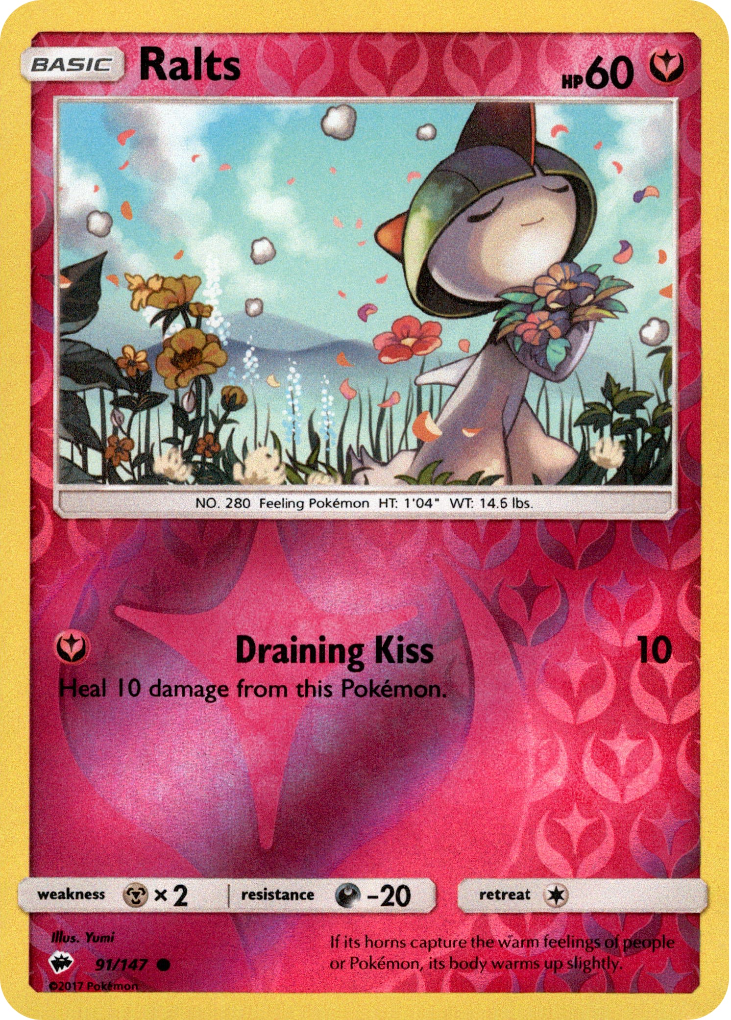 Ralts - 91/147 - Burning Shadows - Reverse Holo - Card Cavern