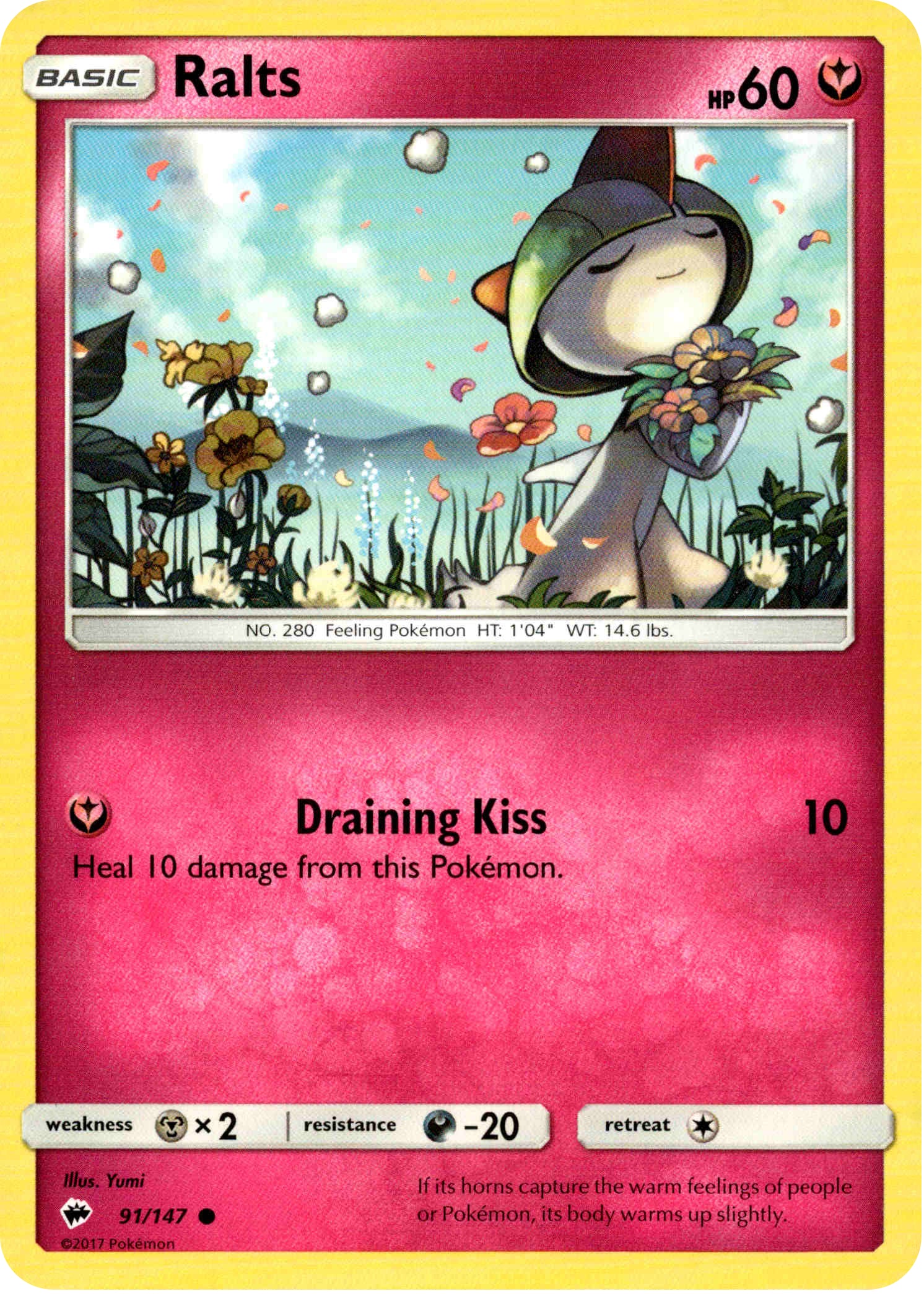 Ralts - 91/147 - Burning Shadows - Card Cavern