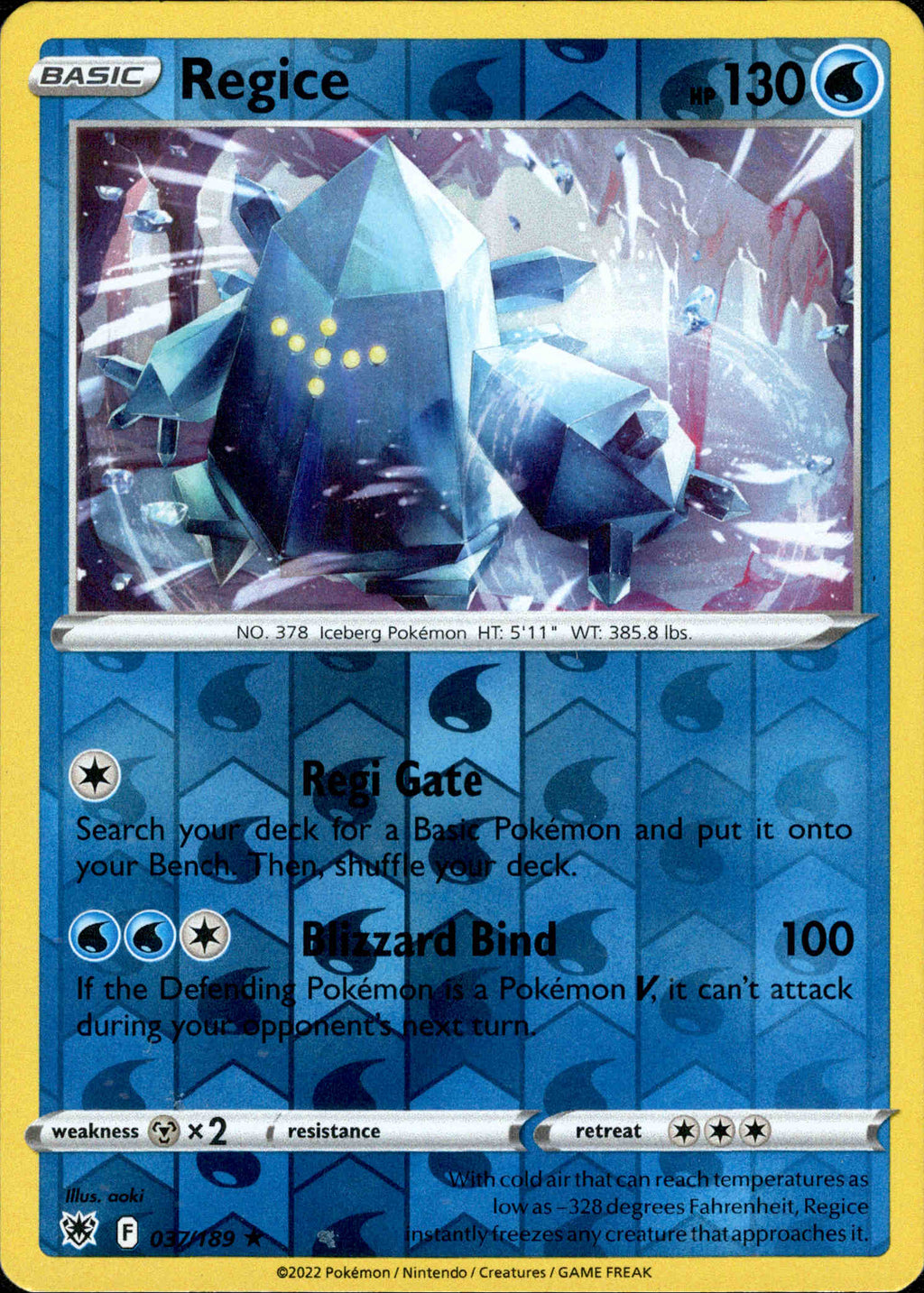Regice - 037/189 - Astral Radiance