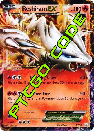Pokemon Promo Ultra Rare Reshiram EX BW36