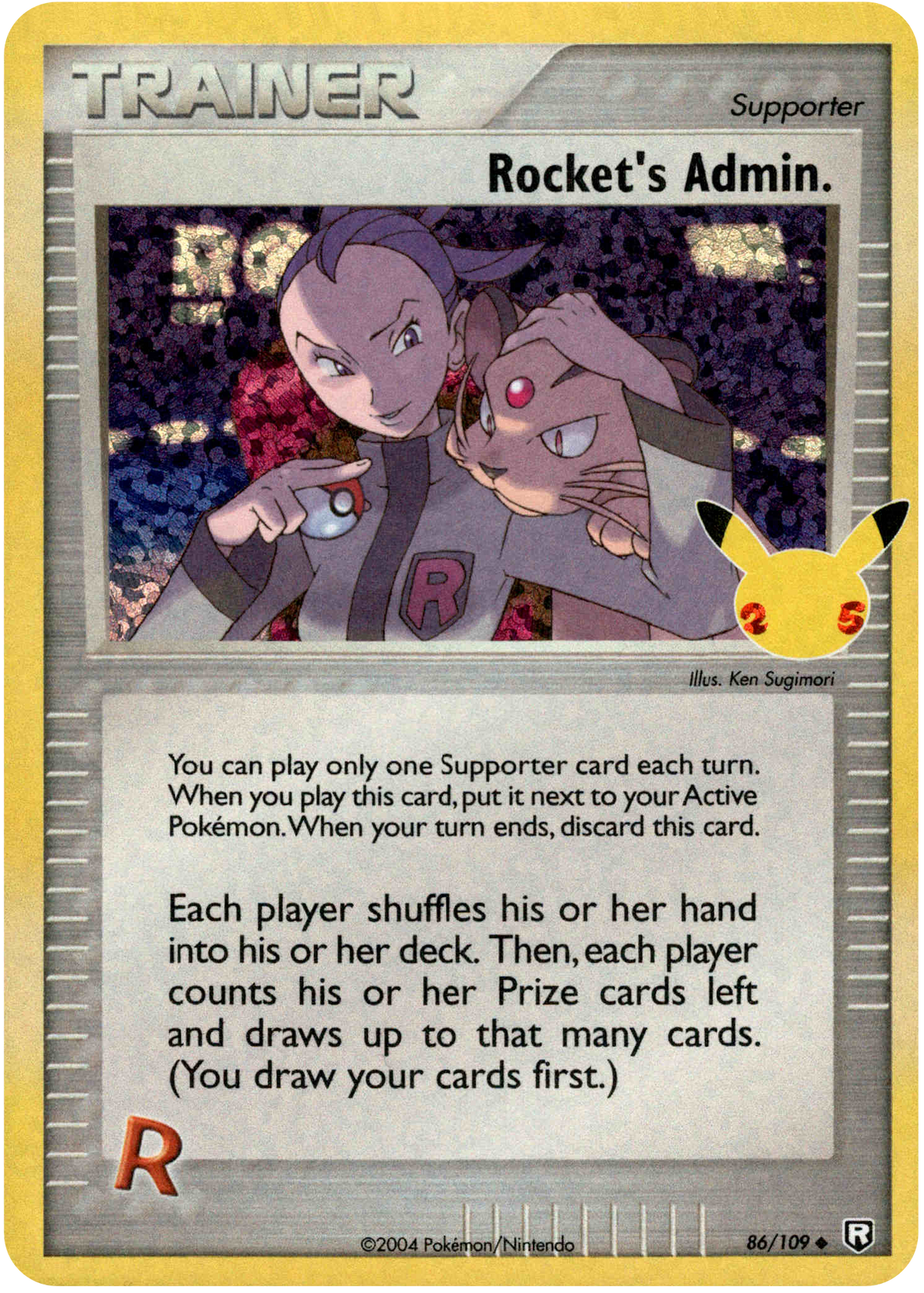 Rocket's Admin. (Classic Collection) - 86/109 - Celebrations - Holo - Card Cavern