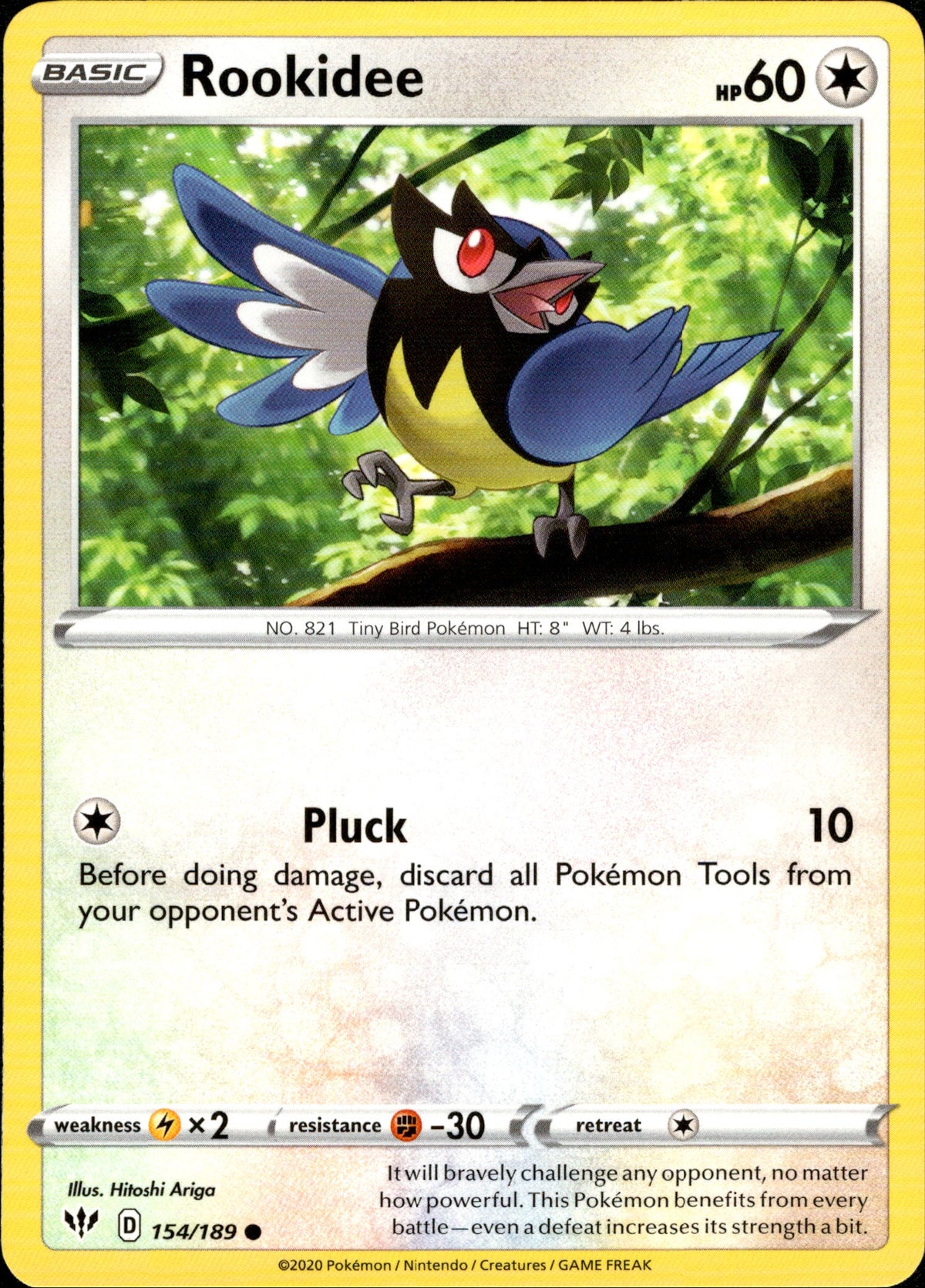 Rookidee - 154/189 - Darkness Ablaze - Card Cavern