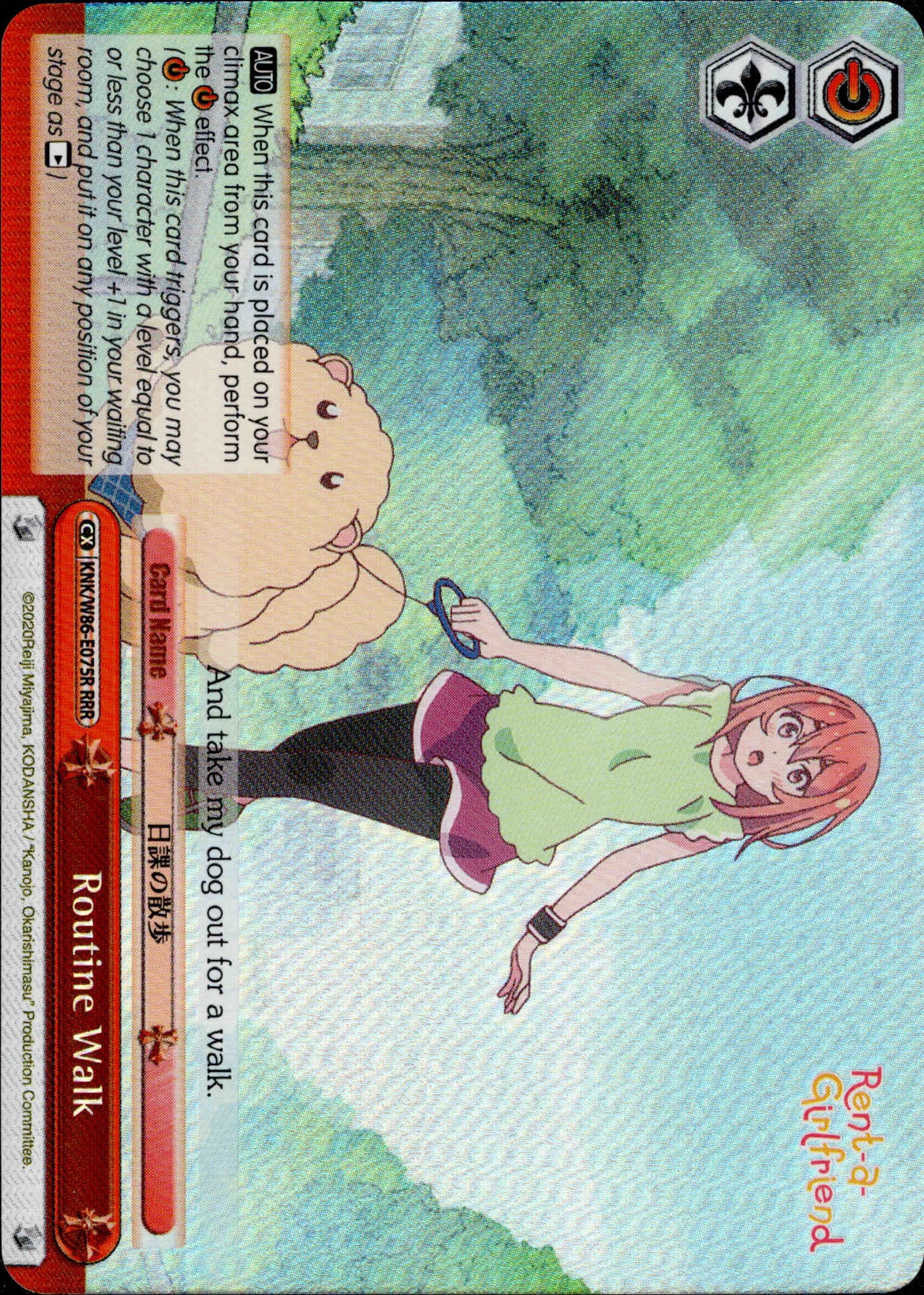 Routine Walk - KNK/W86-E075R - Rent-A-Girlfriend - Card Cavern