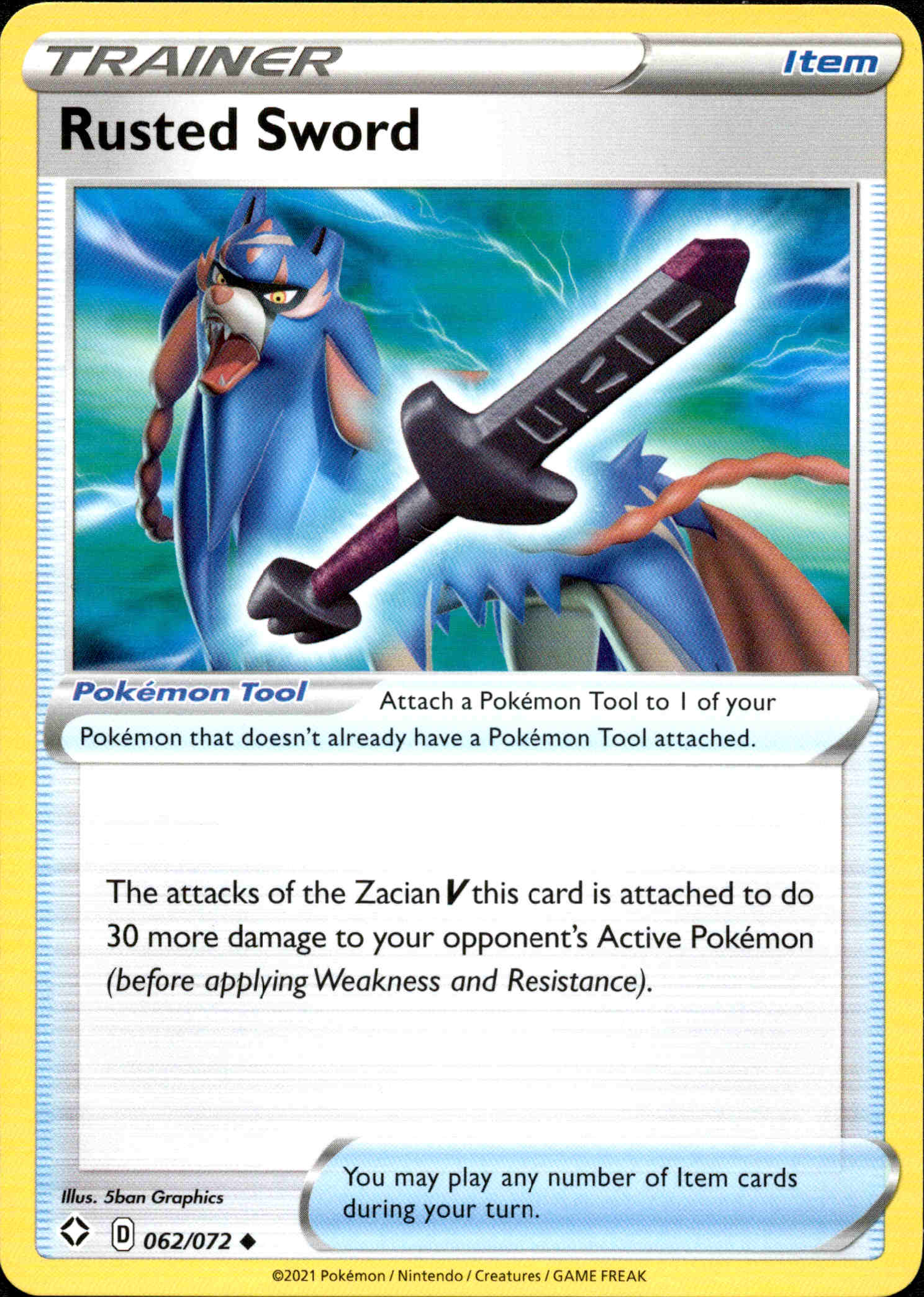 Rusted Sword - 062/072 - Shining Fates - Card Cavern