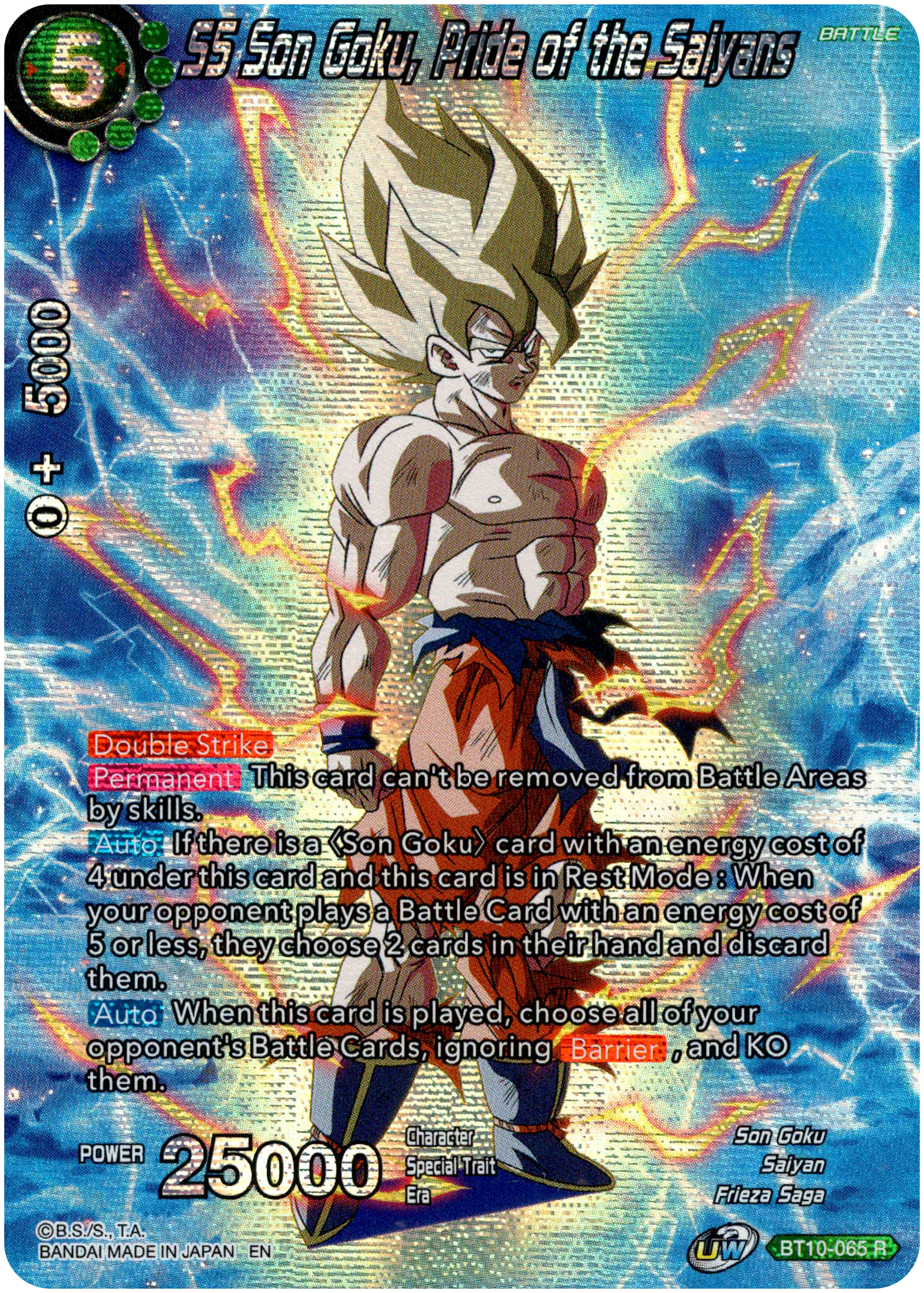 SS Son Goku, Pride of the Saiyans - BT10-065 - Theme Selection - Foil - Card Cavern
