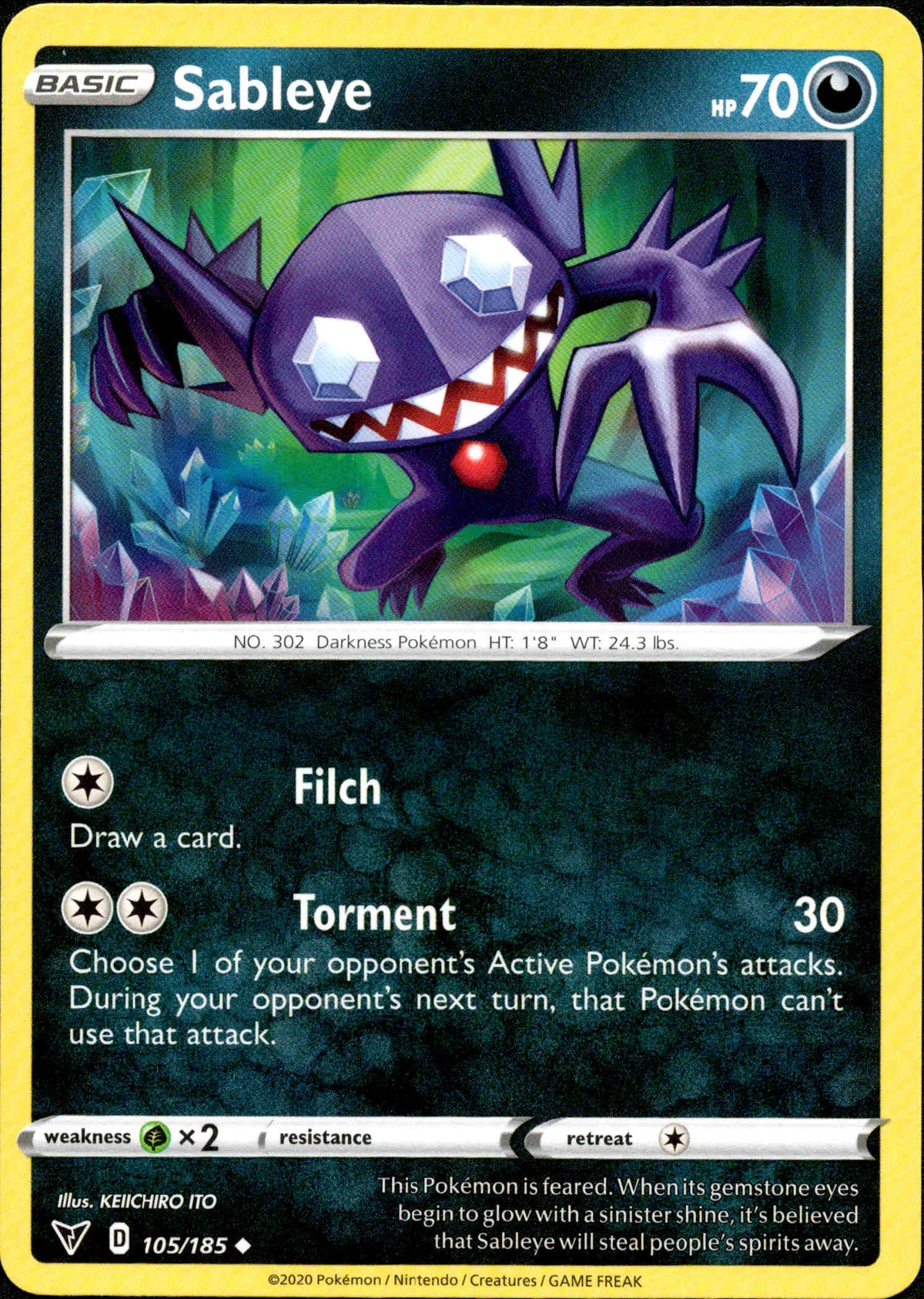 Sableye - 105/185 - Vivid Voltage - Card Cavern