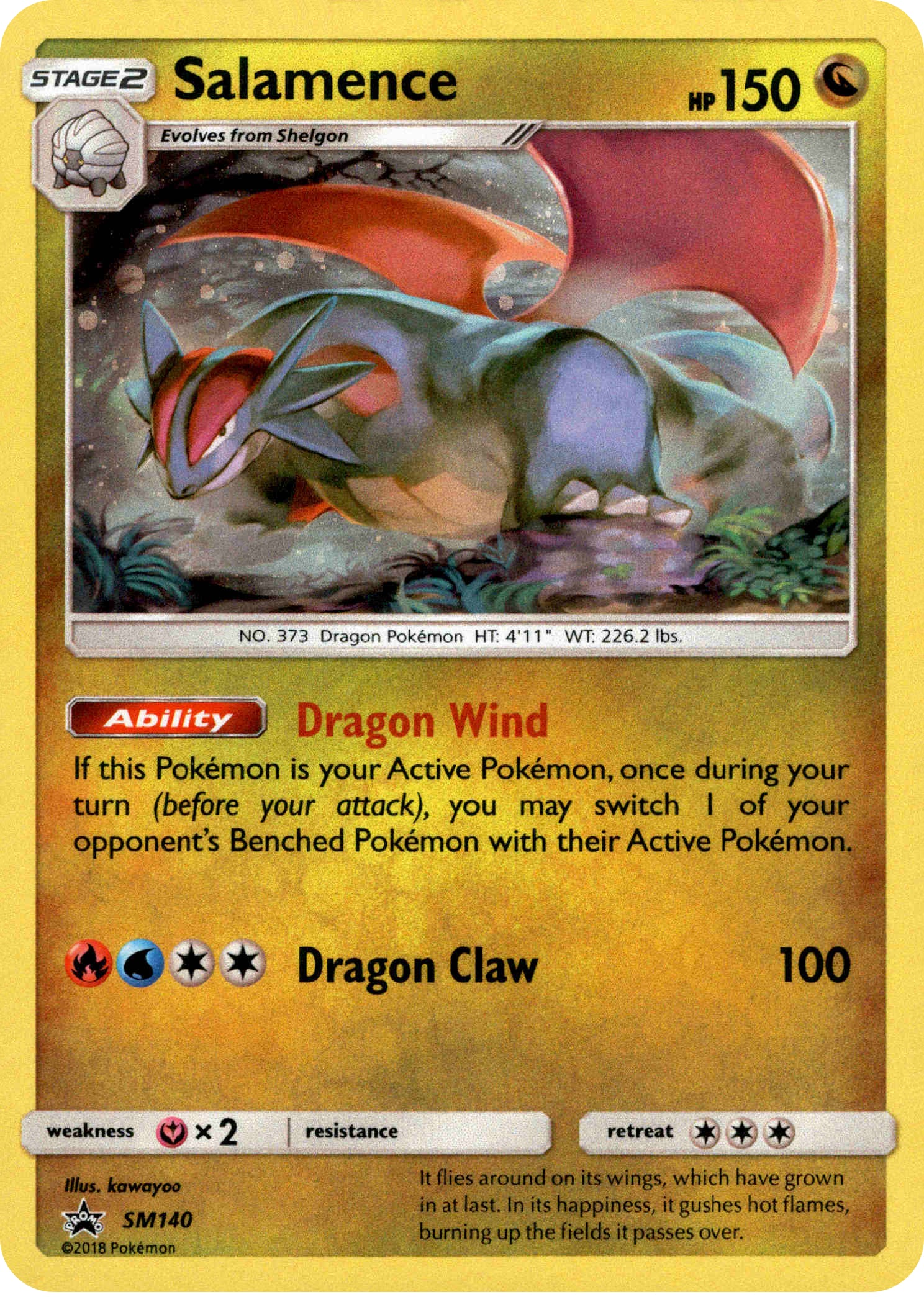 Salamence - SM140 - Sun & Moon Promo - Card Cavern