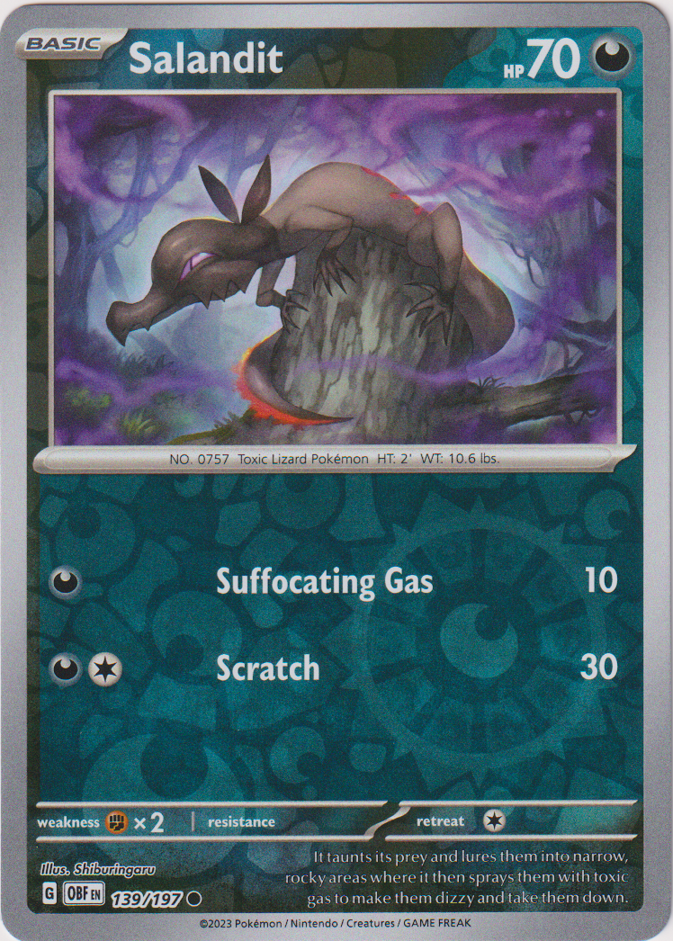 Salandit - 139/197 - Obsidian Flames