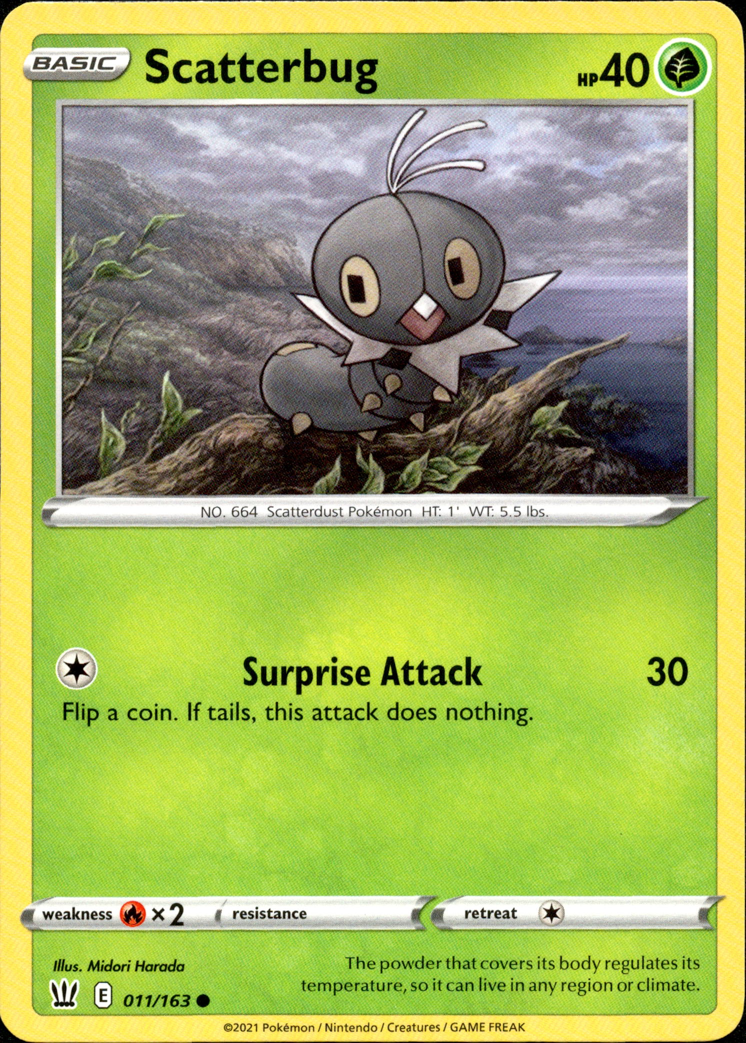 Scatterbug - 011/163 - Battle Styles - Card Cavern