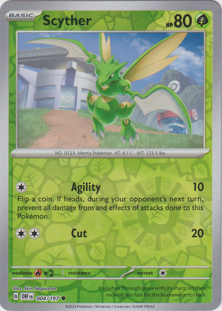Scyther - 004/197 - Obsidian Flames