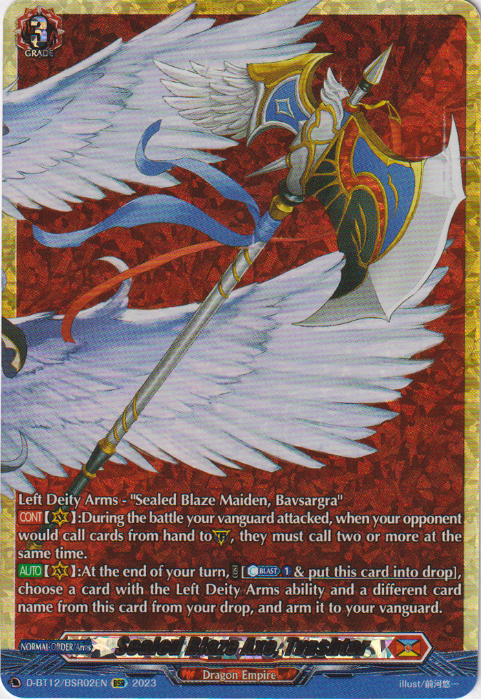 Sealed Blaze Axe, Tvashtar - D-BT12/BSR02EN - Evenfall Onslaught - Card Cavern
