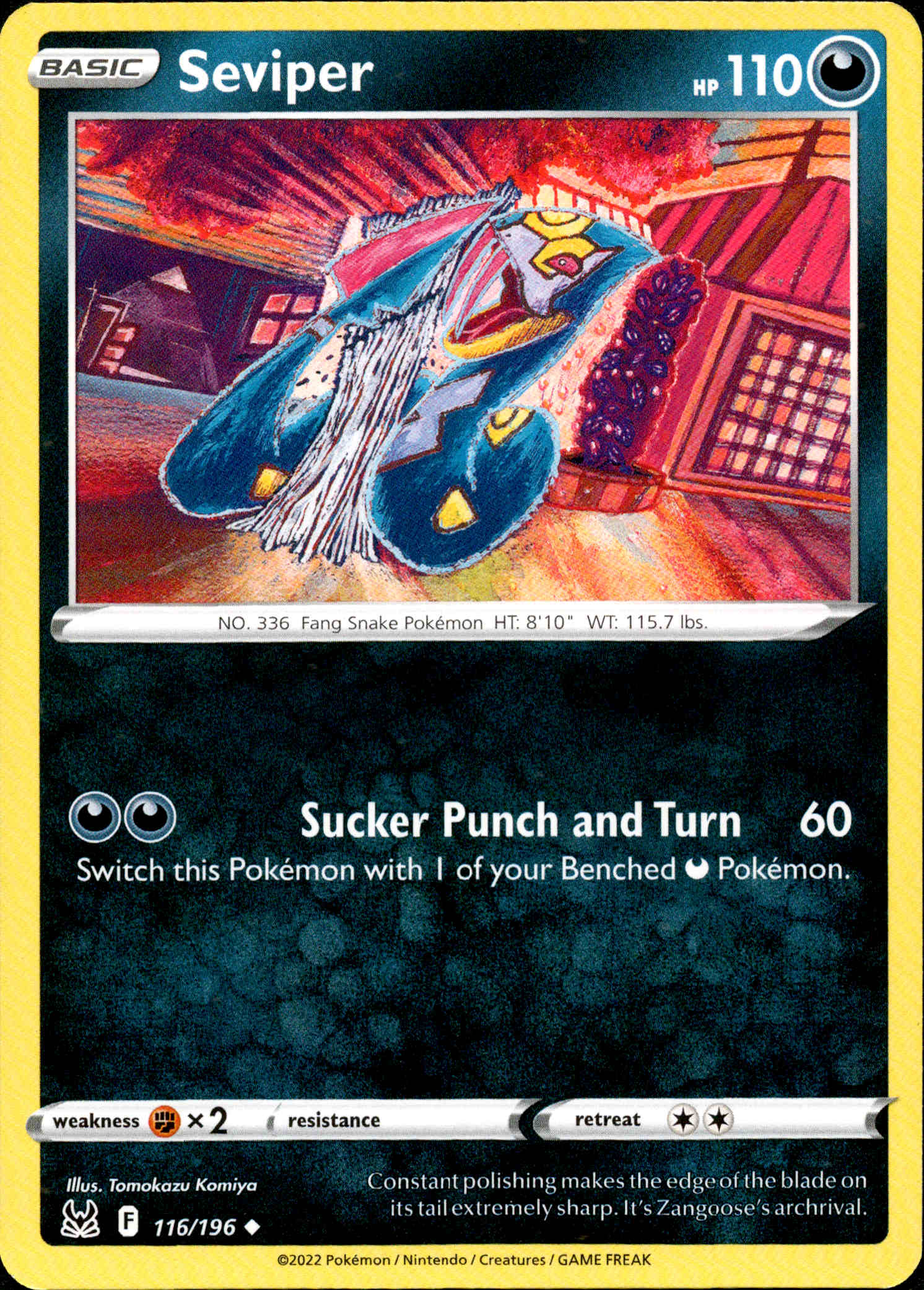 Seviper - 116/196 - Lost Origin - Card Cavern