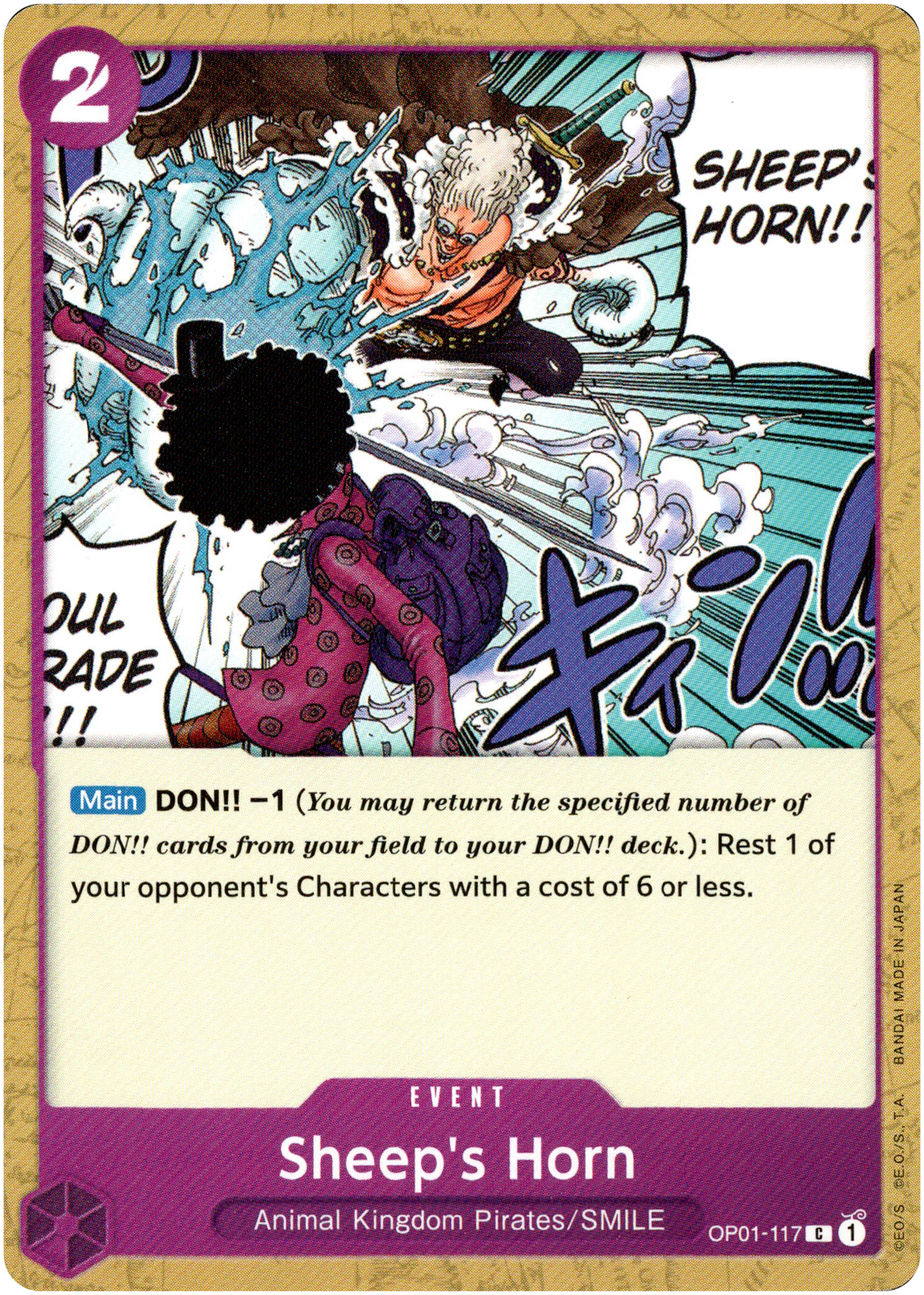 Sheep's Horn - OP01-117 C - Romance Dawn - Card Cavern