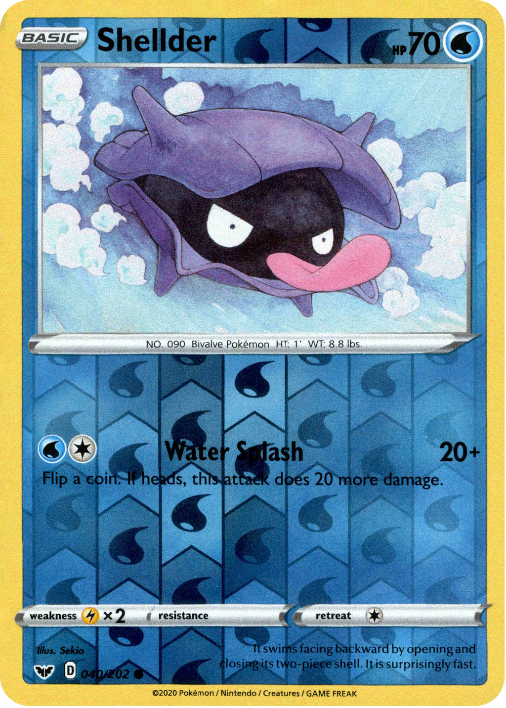 Shellder - 40/202 - Sword & Shield