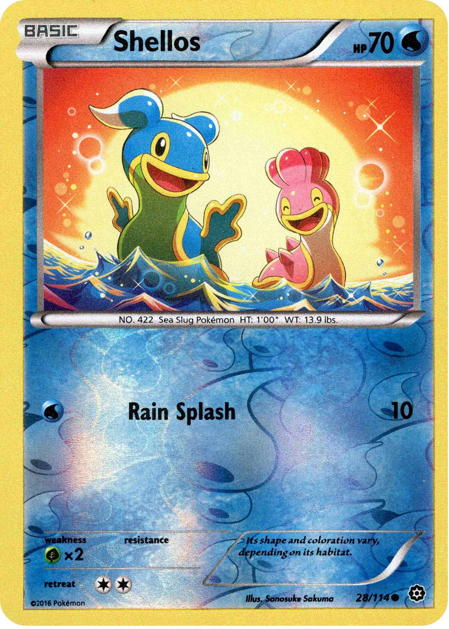 Shellos - 28/114 - Steam Siege - Reverse Holo - Card Cavern