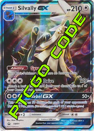 pokemon silvally card Shiny Silvally GX SM91 PTCGO Code – Card Cavern Trading Cards, LLC