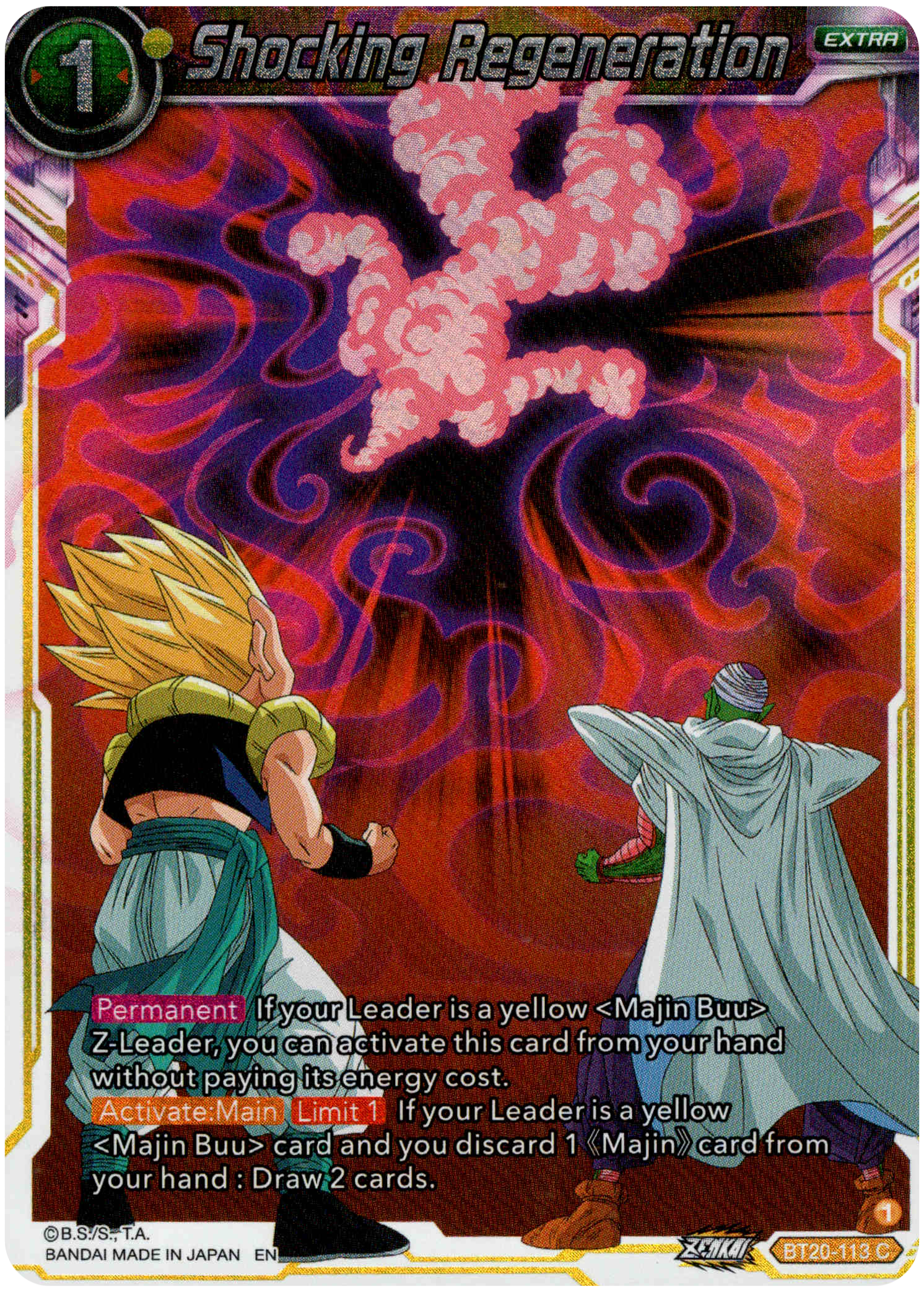Shocking Regeneration - BT20-113 C - Power Absorbed - Foil - Card Cavern