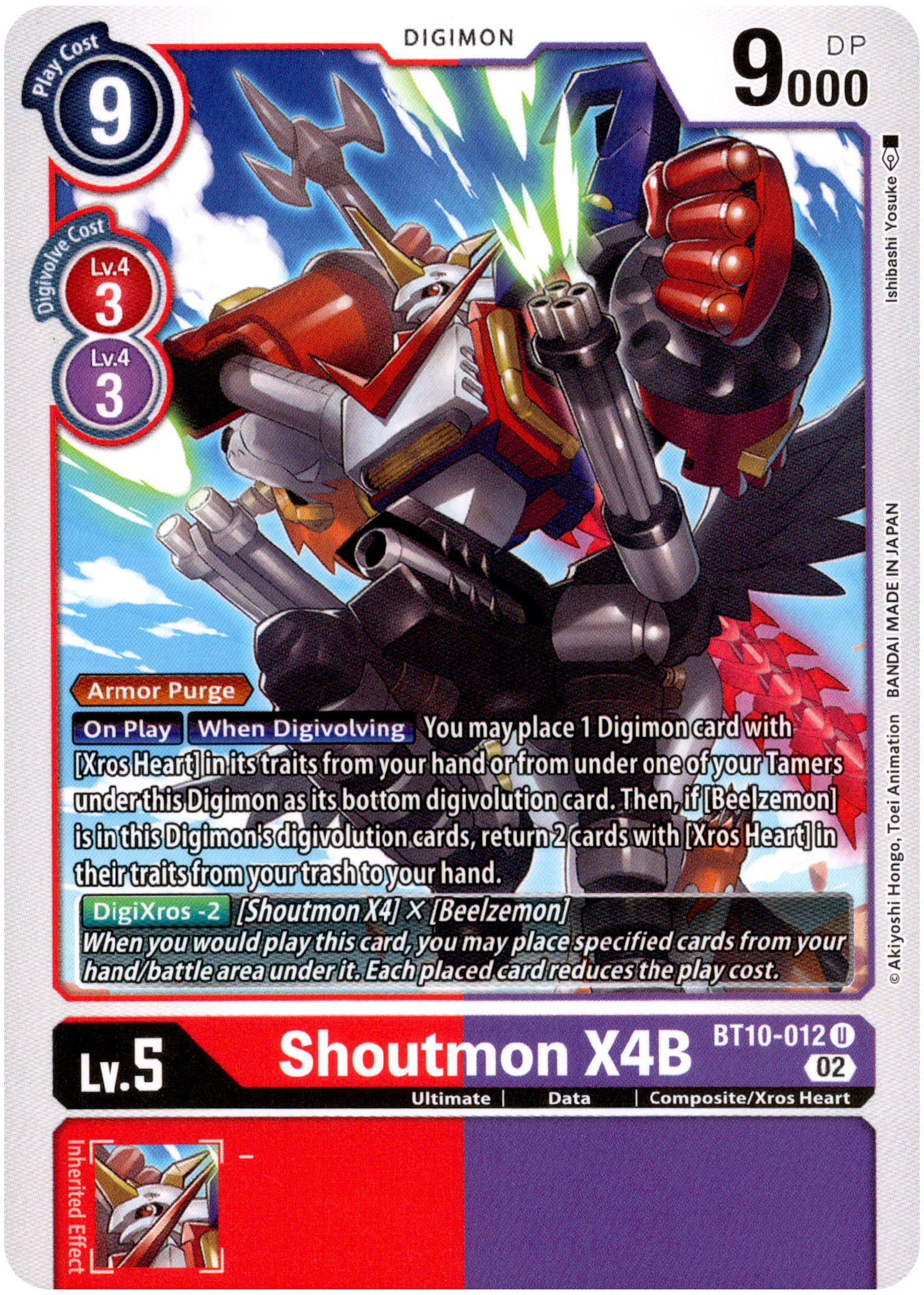 Shoutmon X4B - BT10-012 U - Xros Encounter - Card Cavern
