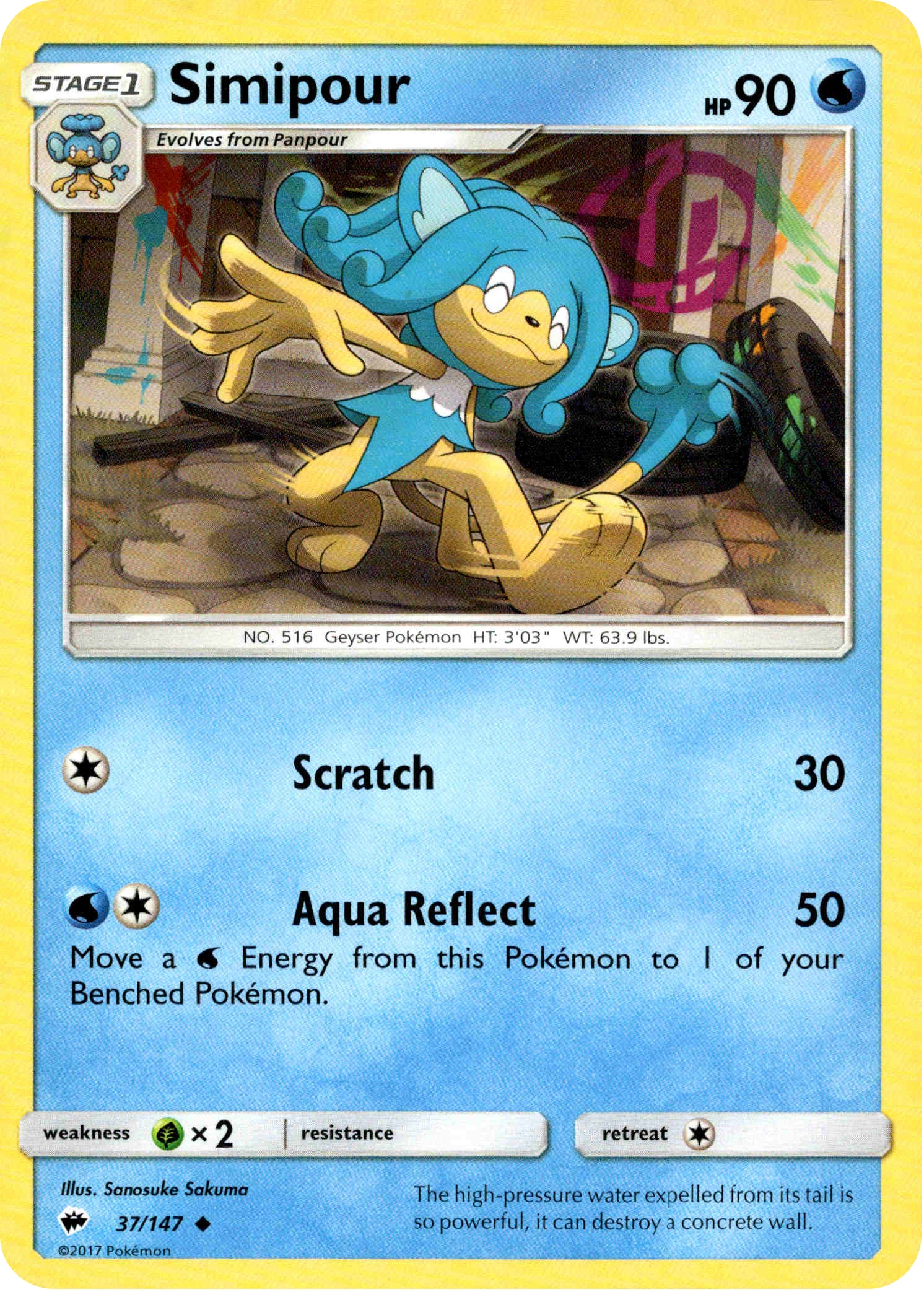 Simipour - 37/147 - Burning Shadows - Card Cavern
