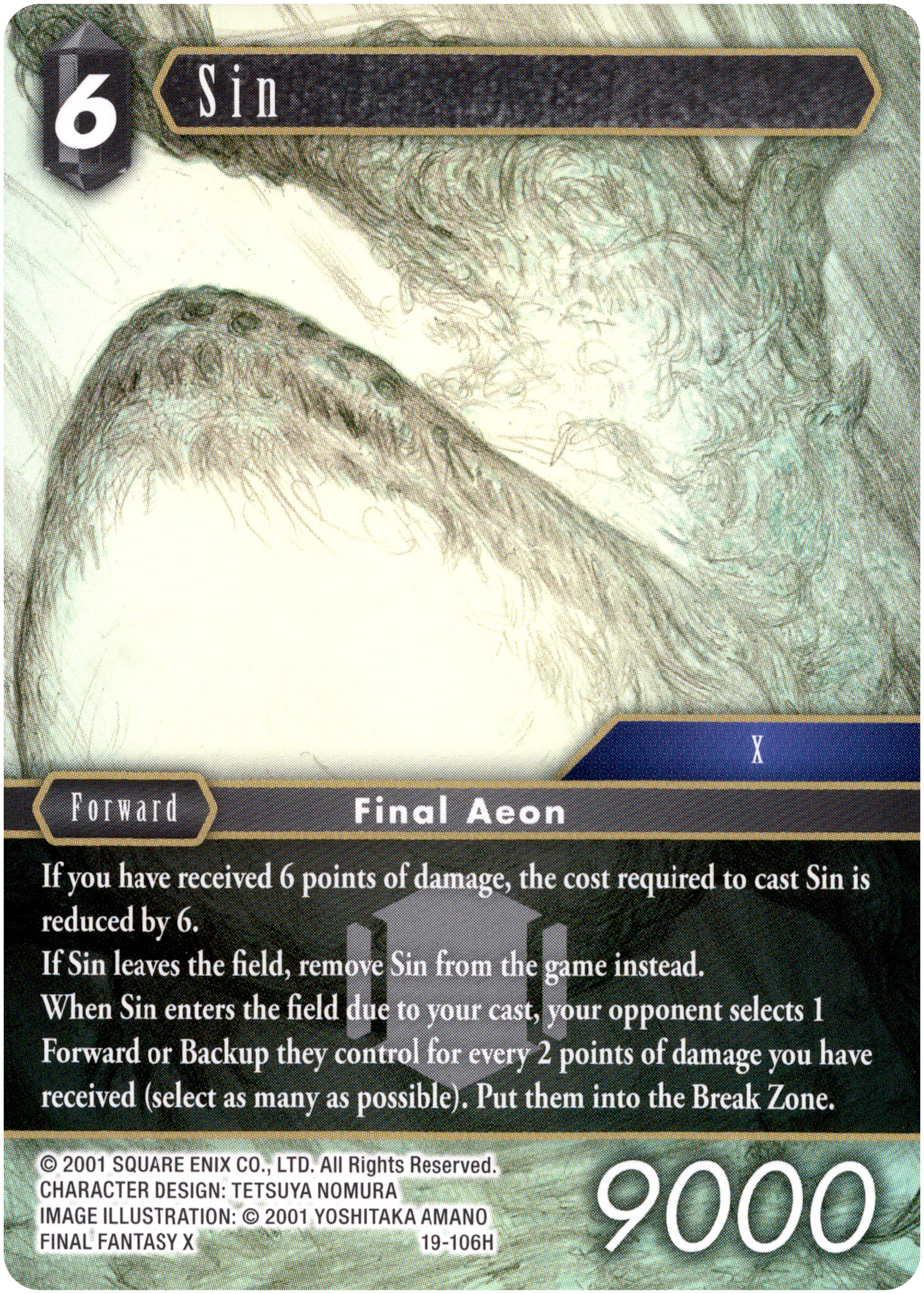 Sin - 19-106H - From Nightmares - Card Cavern