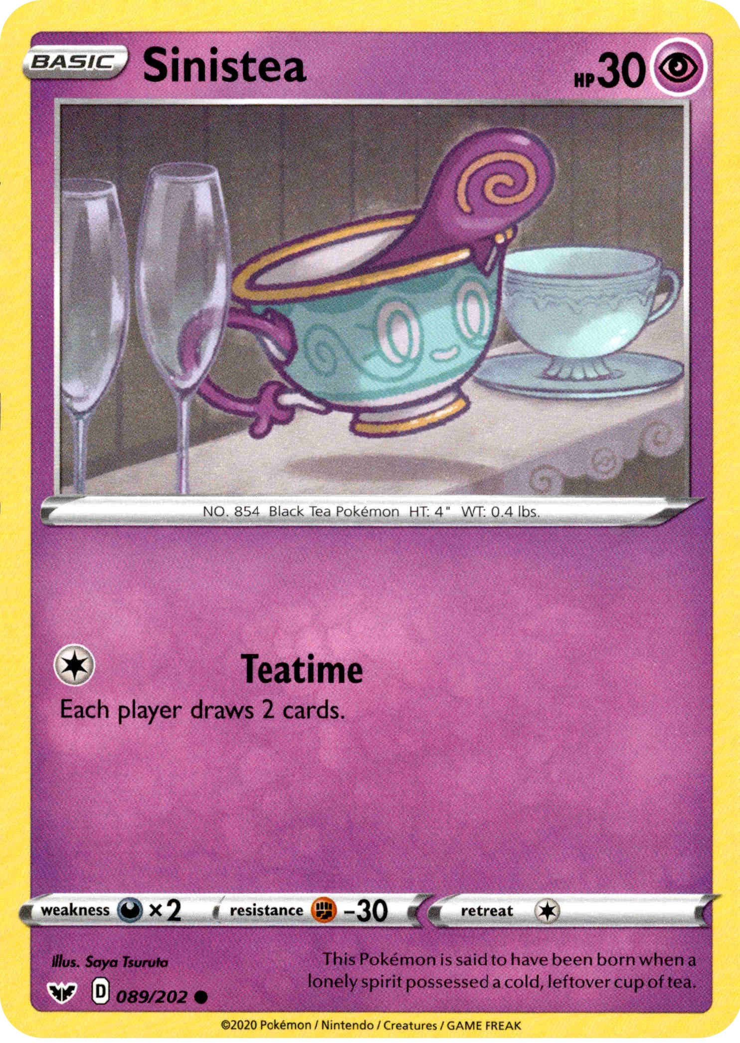 Sinistea - 89/202 - Sword & Shield - Card Cavern