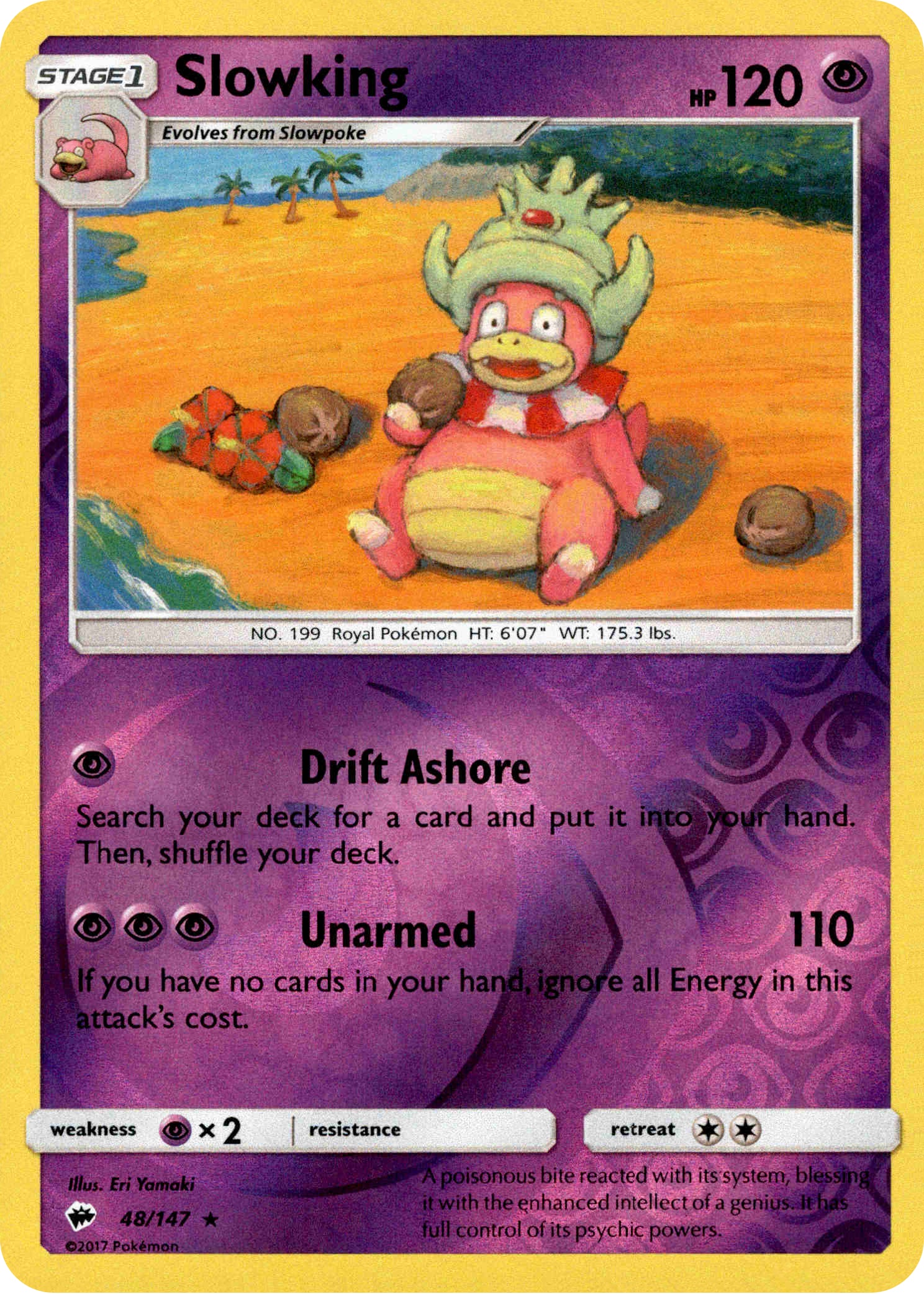 Slowking - 48/147 - Burning Shadows - Reverse Holo - Card Cavern