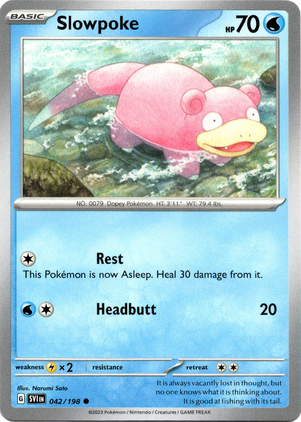 Slowpoke - 042/198 - Scarlet & Violet – Card Cavern Trading Cards, LLC