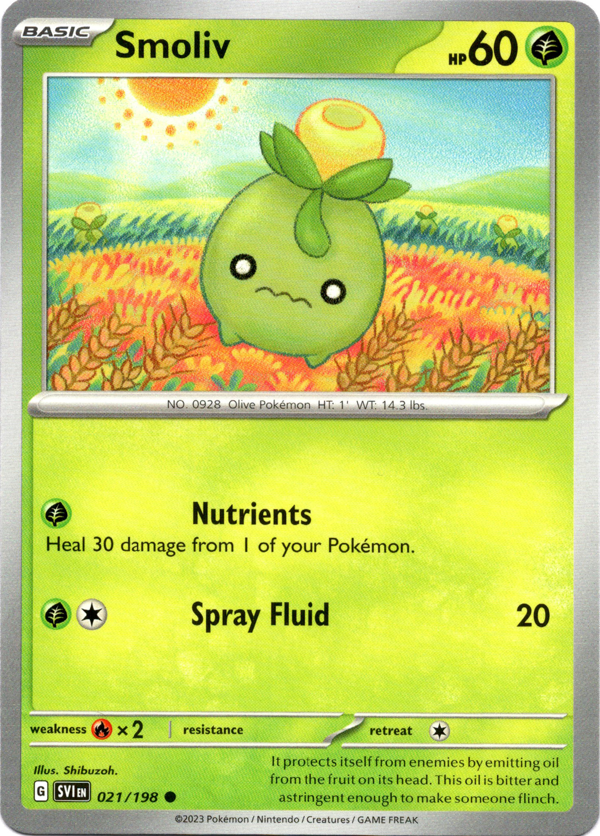 Smoliv - 021/198 - Scarlet & Violet - Card Cavern