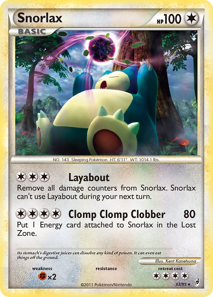 Snorlax - 33/95 - Call of Legends - Card Cavern