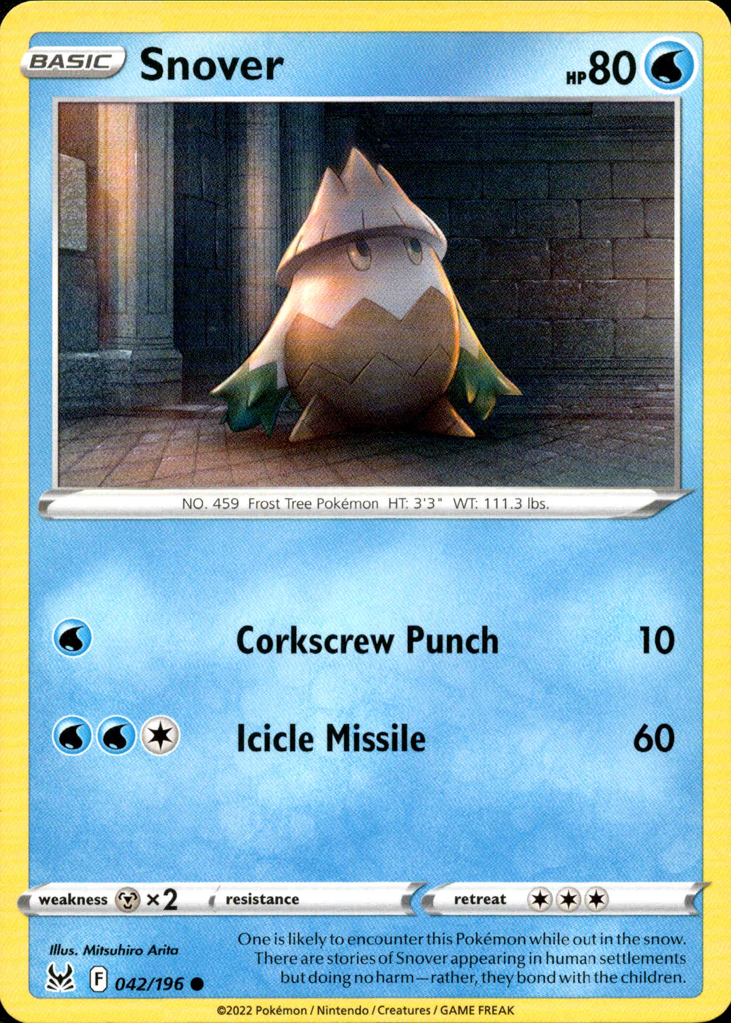 Snover - 042/196 - Lost Origin - Card Cavern