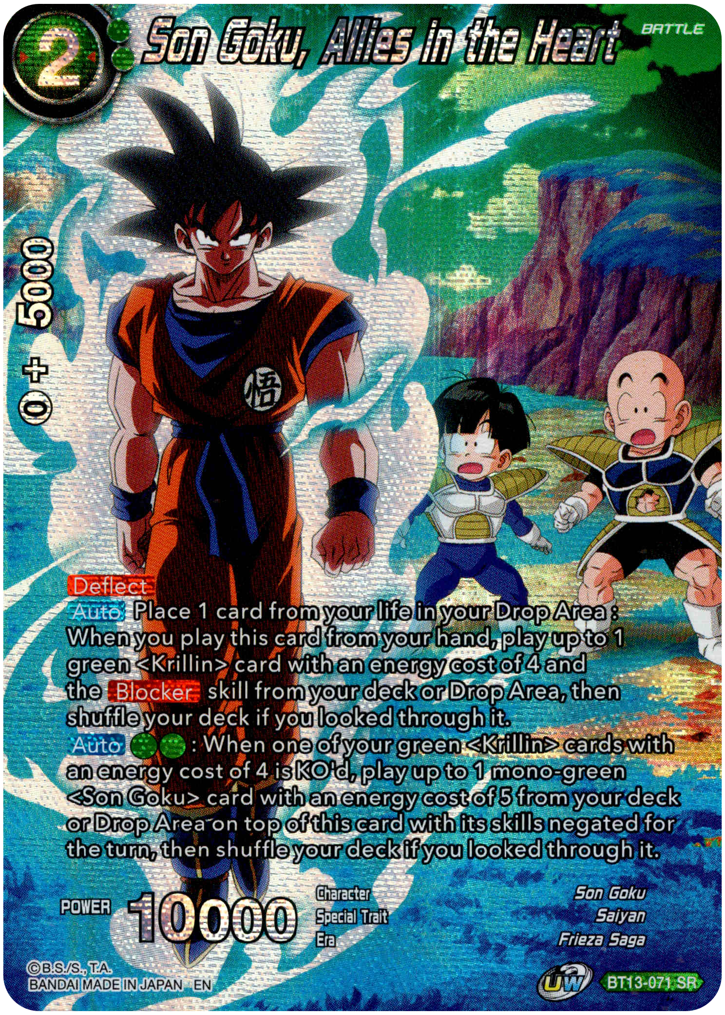 Son Goku, Allies in the Heart - BT13-071 - Theme Selection - Foil - Card Cavern