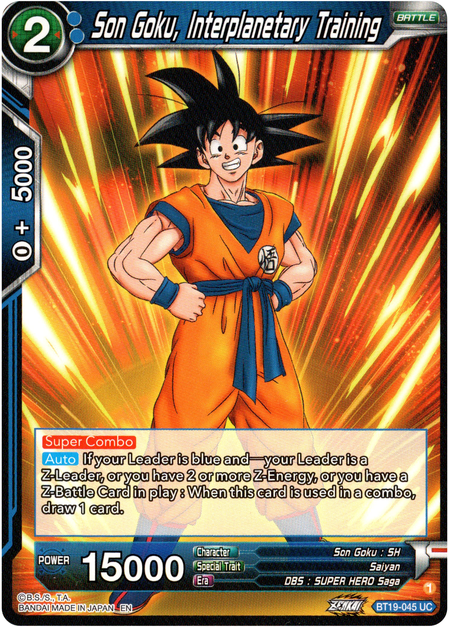 Son Goku, Interplanetary Training - BT19-045 - Fighter's Ambition - Card Cavern