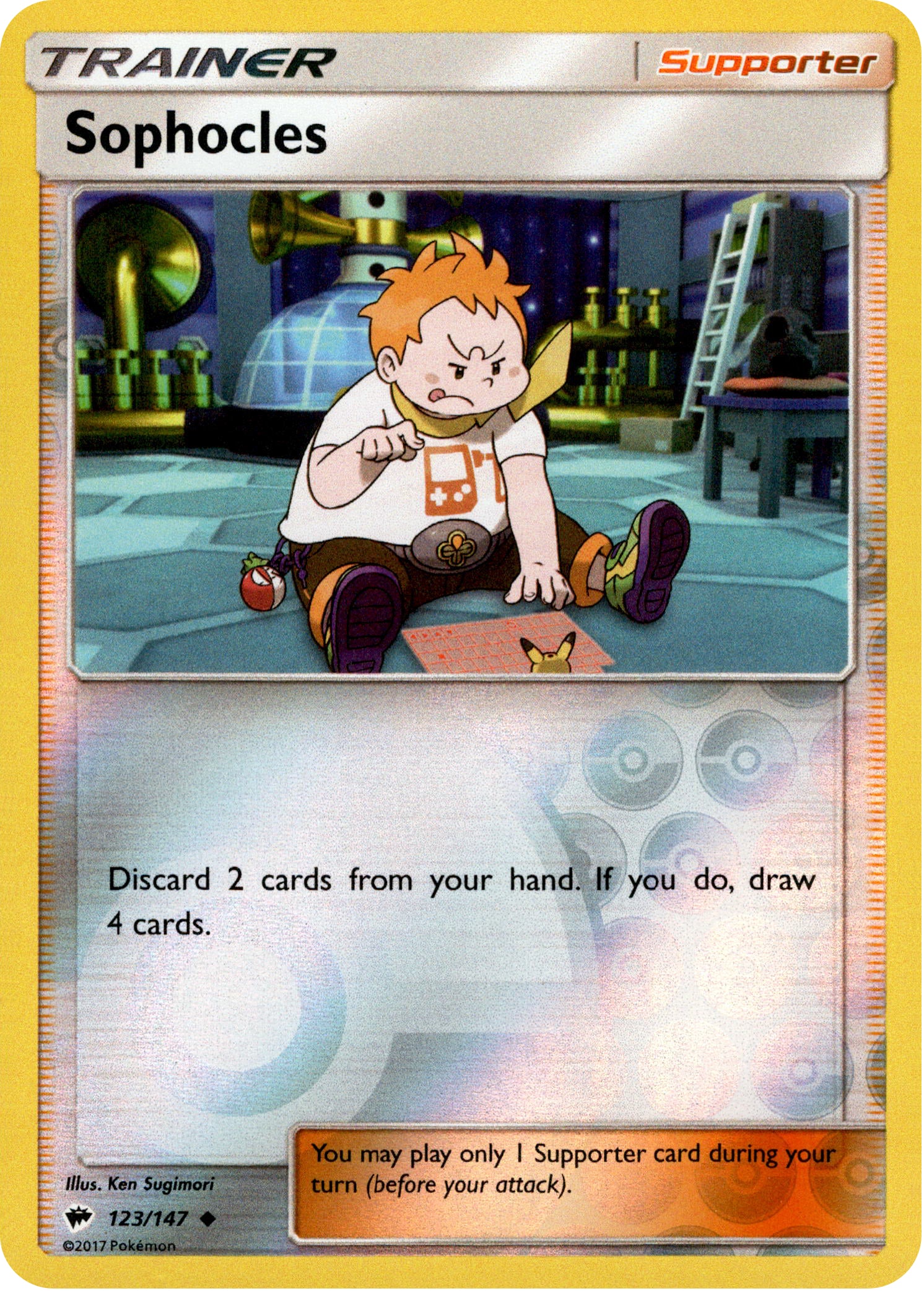 Sophocles - 123/147 - Burning Shadows - Reverse Holo - Card Cavern