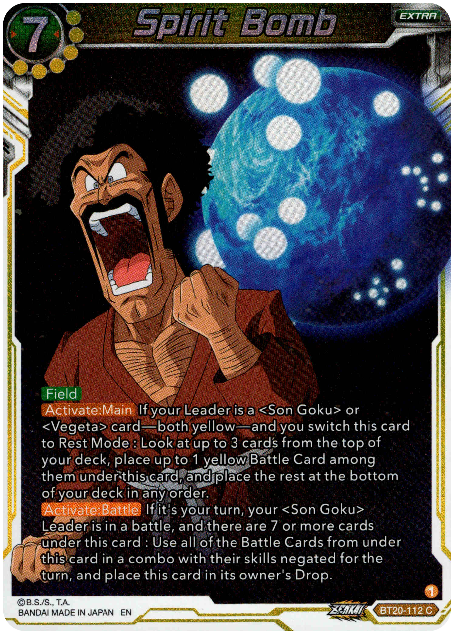 Spirit Bomb - BT20-112 C - Power Absorbed - Foil - Card Cavern