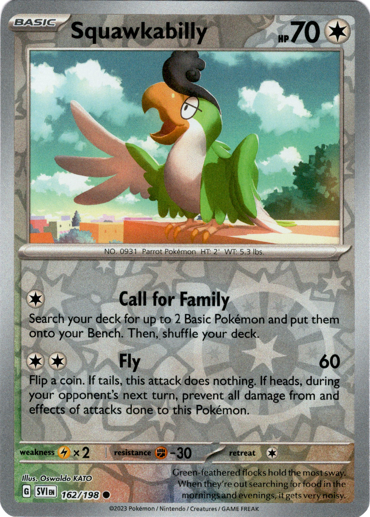 Squawkabilly - 162/198 - Scarlet & Violet - Reverse Holo - Card Cavern
