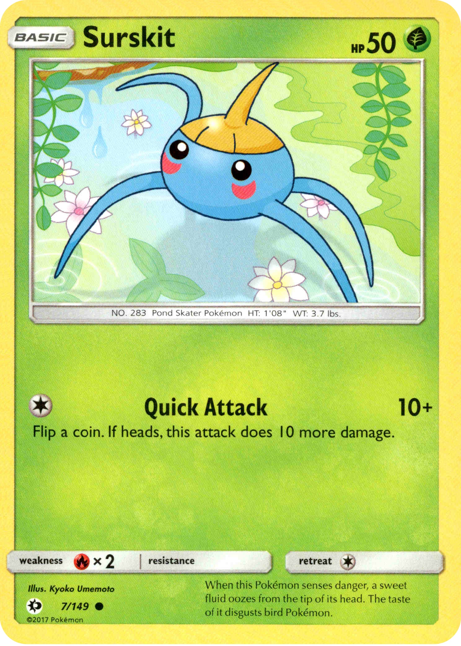 Surskit - 7/149 - Sun & Moon - Card Cavern