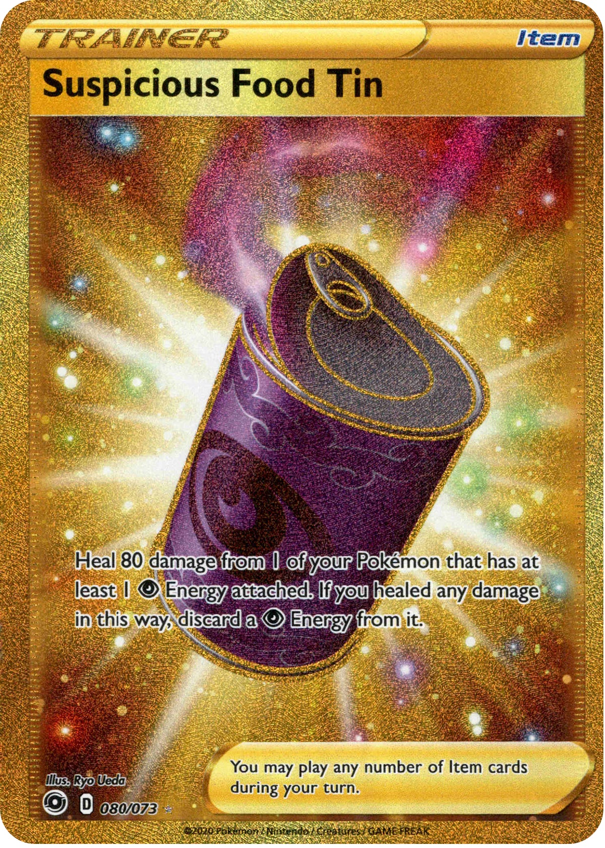 Suspicious Food Tin Secret Rare - 80/73 - Champion's Path - Card Cavern