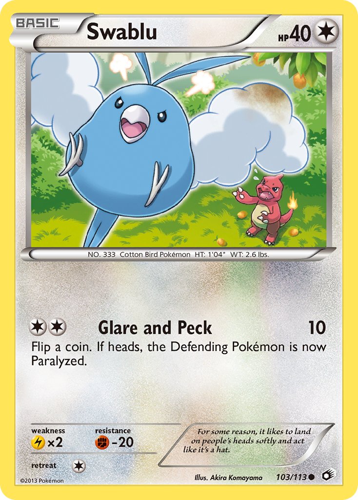 Swablu - 103/113 - Legendary Treasures - Card Cavern