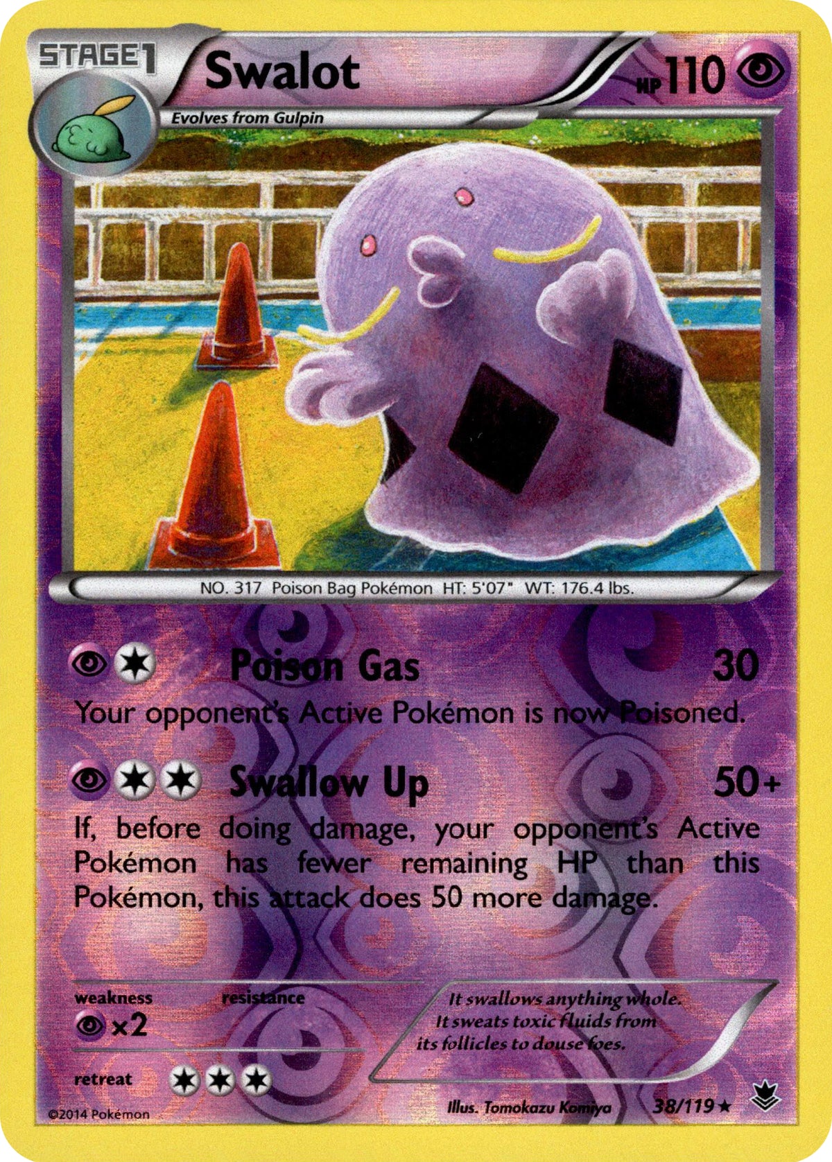 Swalot - 38/119 - Phantom Forces - Reverse Holo - Card Cavern