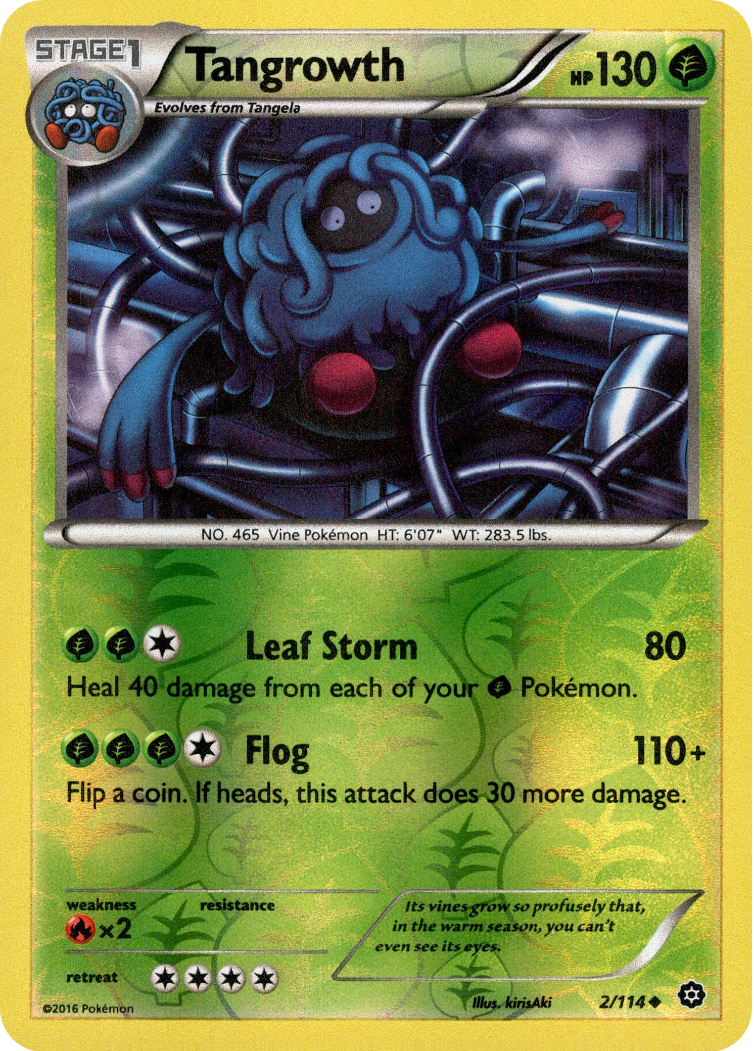 Tangrowth - 2/114 - Steam Siege - Reverse Holo - Card Cavern