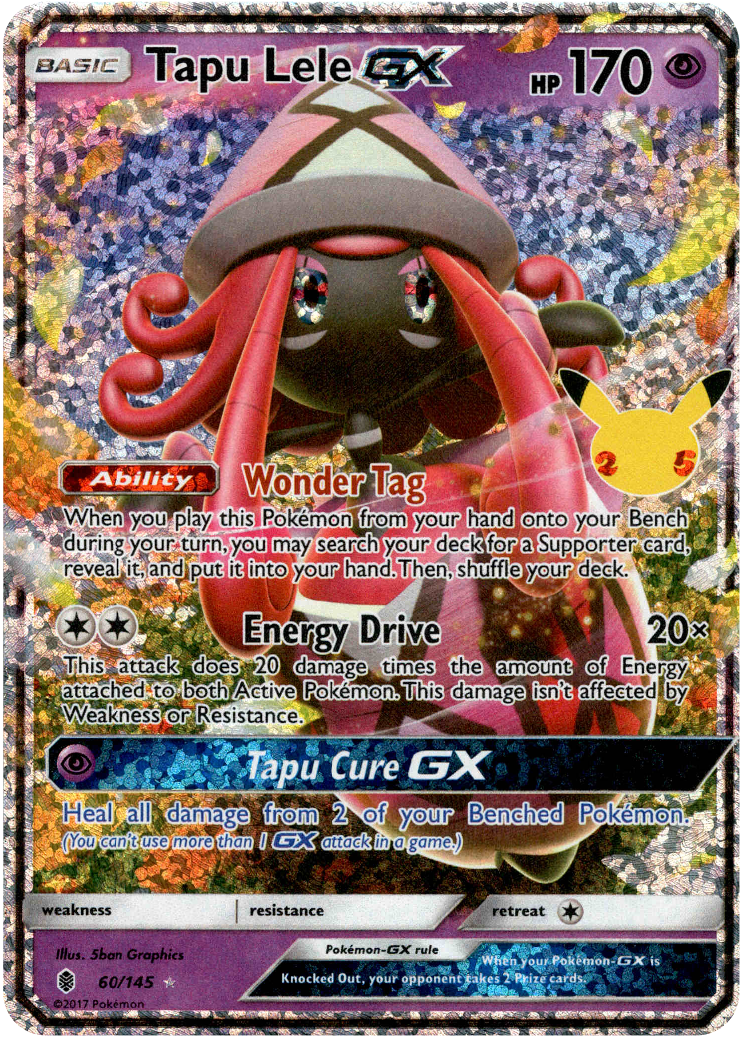 Tapu Lele GX (Classic Collection) - 60/145 - Celebrations - Holo - Card Cavern